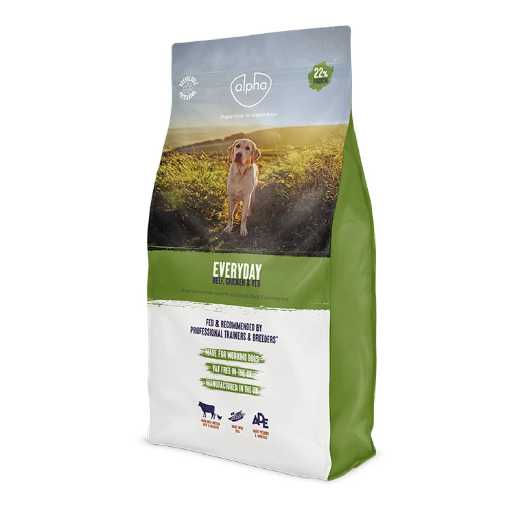 Alpha Adult Everyday Beef, Chicken & Veg Working Dog Food 10kg - Image 3
