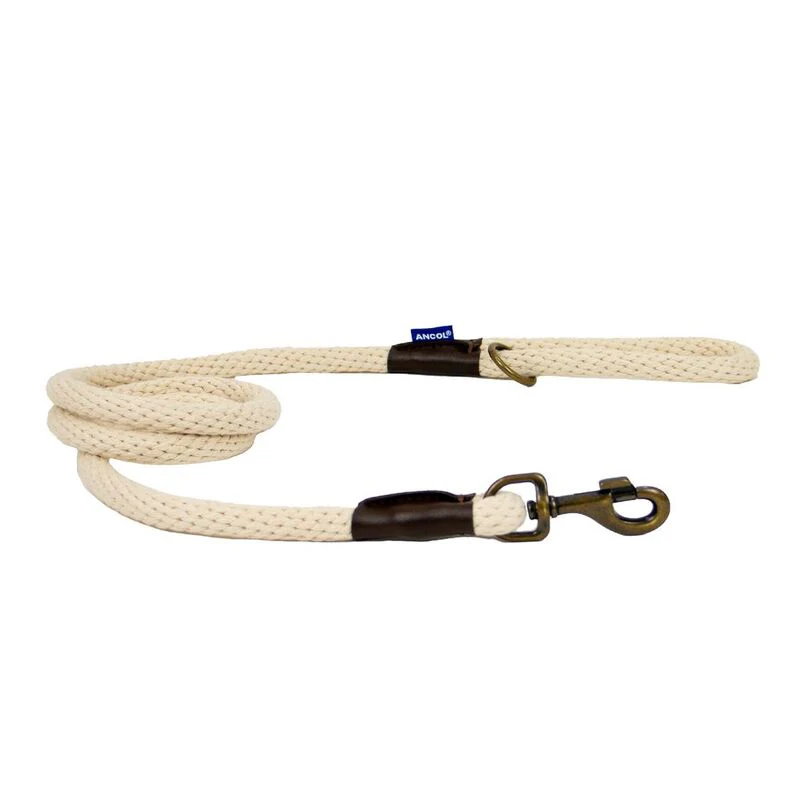 Ancol Heritage Collection Cotton Rope Dog Lead Natural 15mm x 1.5m