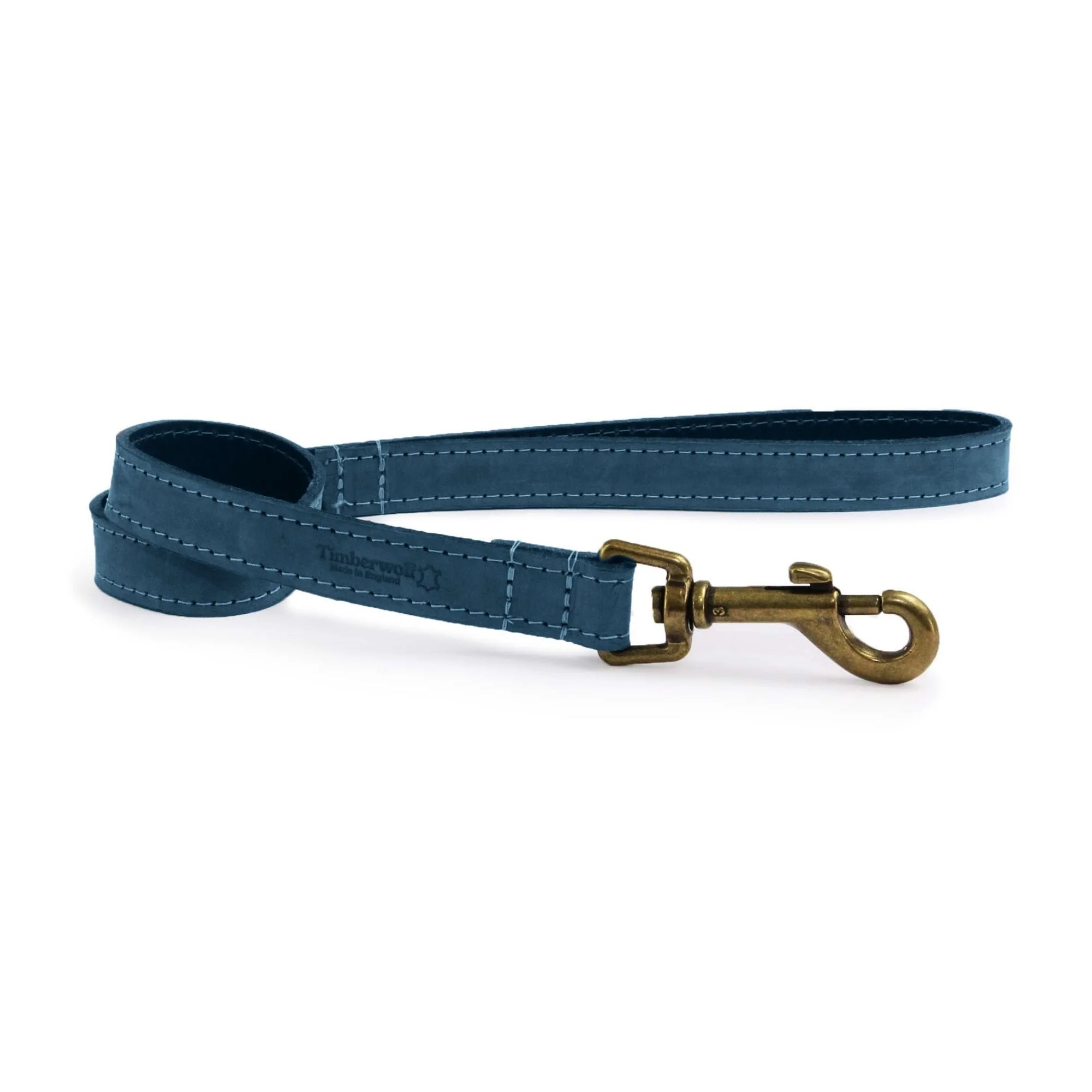 Ancol Heritage Collection Timberwolf Leather Dog Lead Blue