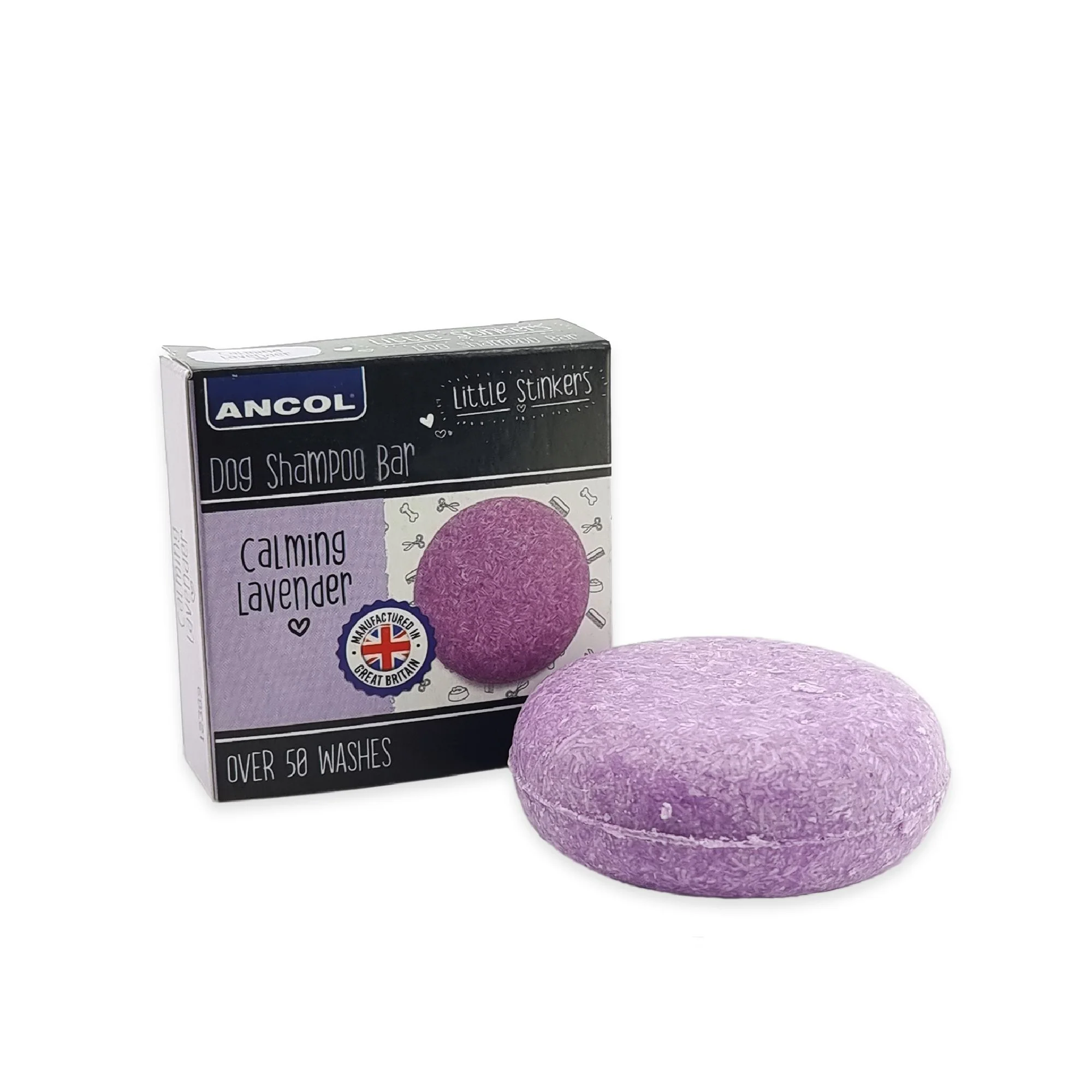 Ancol Little Stinker Dog Shampoo Bar Calming Lavendar 6 x 50g