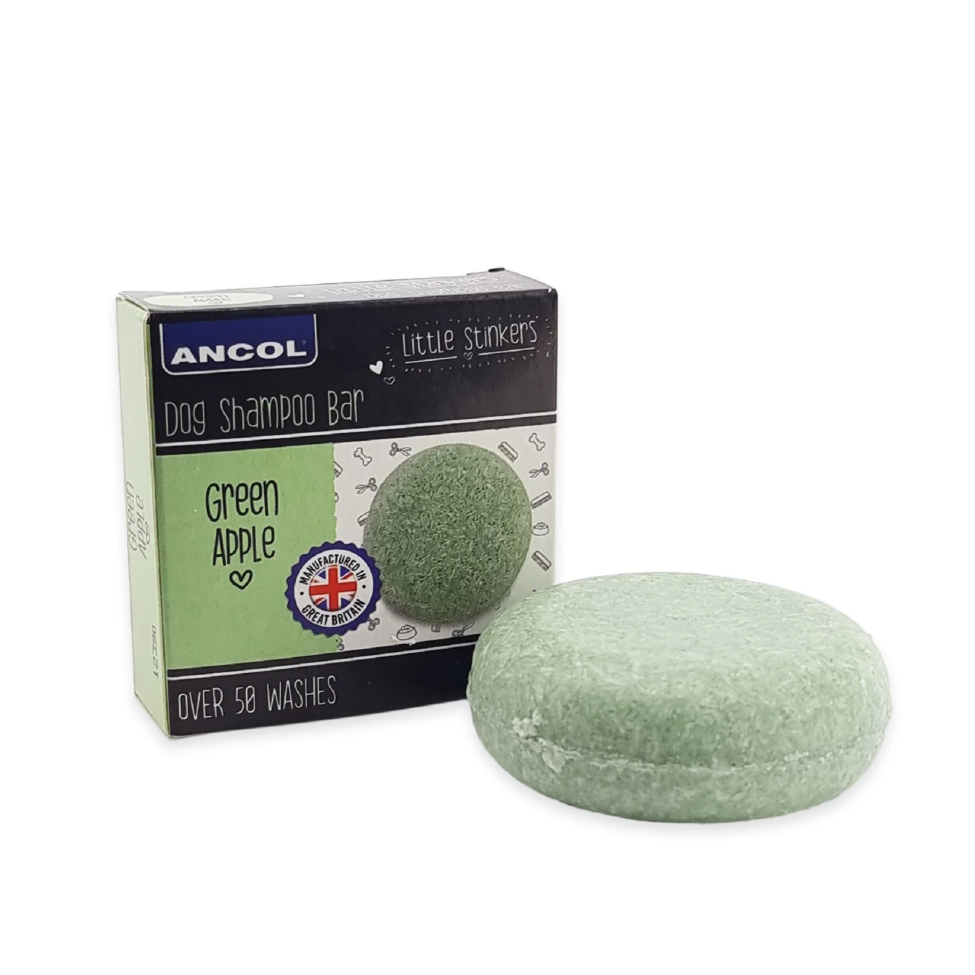 Ancol Little Stinkers Dog Shampoo Bar Green Apple 50g x 6