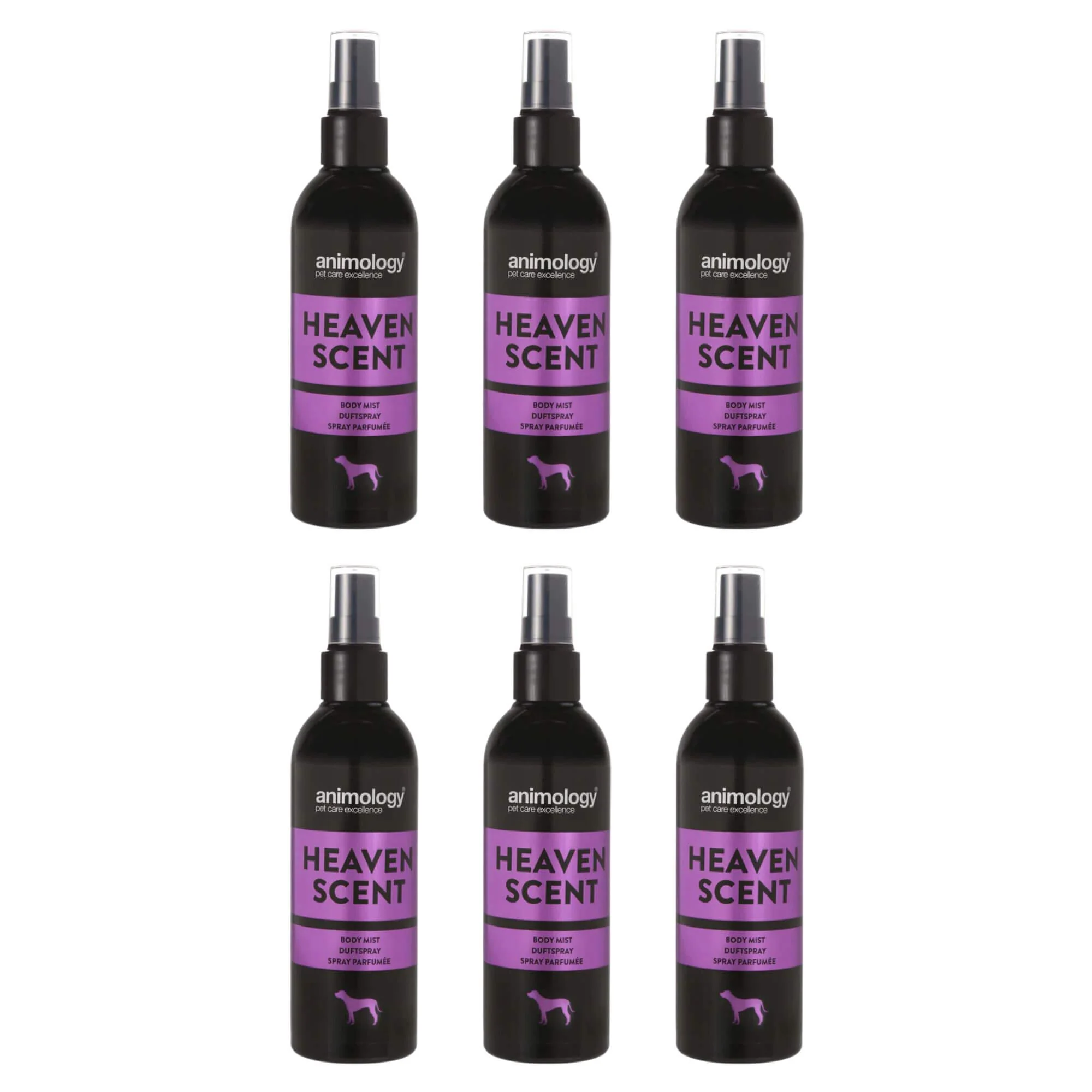 Animology Body Mist Heaven Scent Fragrance for Dogs 6 x 150ml