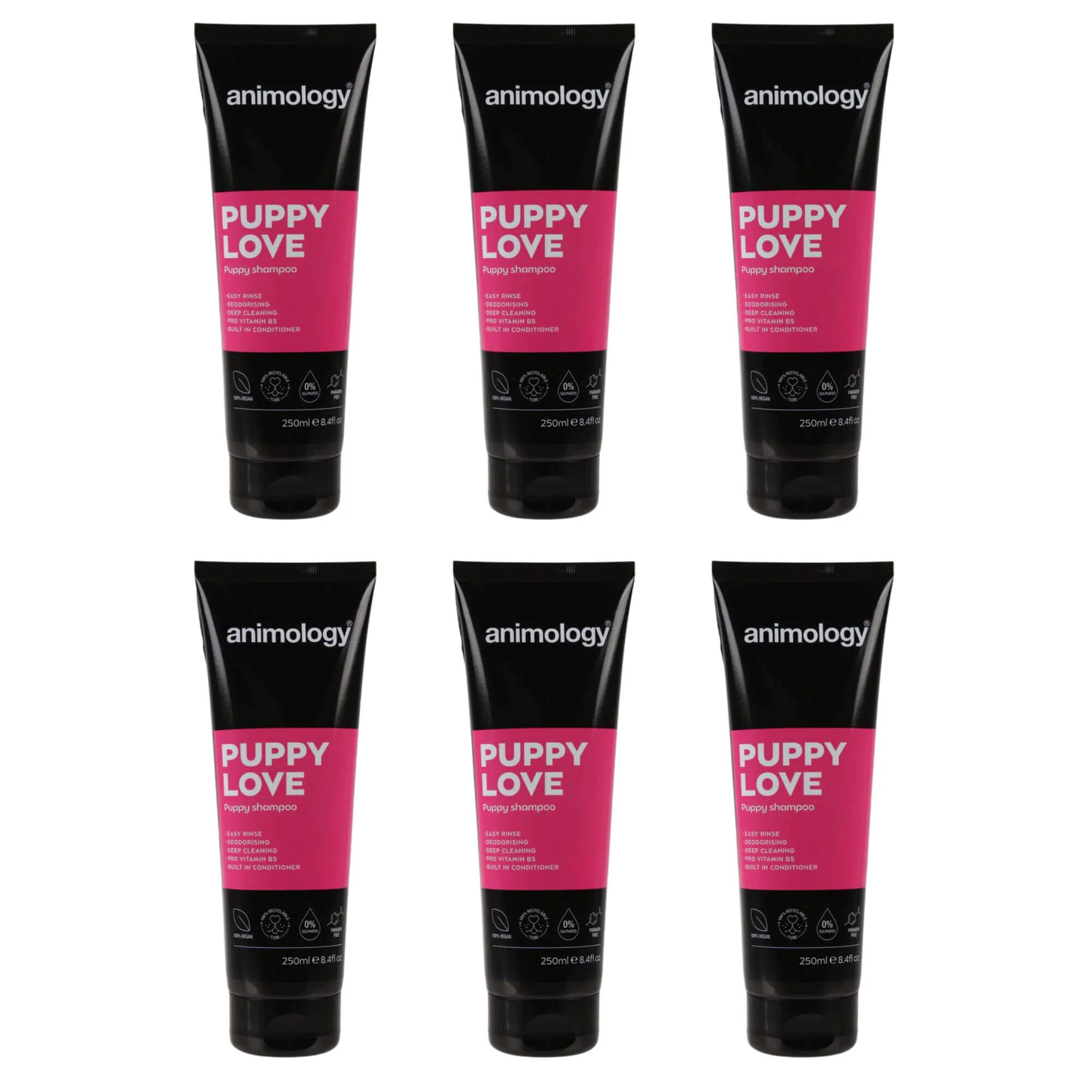 Animology Puppy Love Dog Shampoo 6 x 250ml