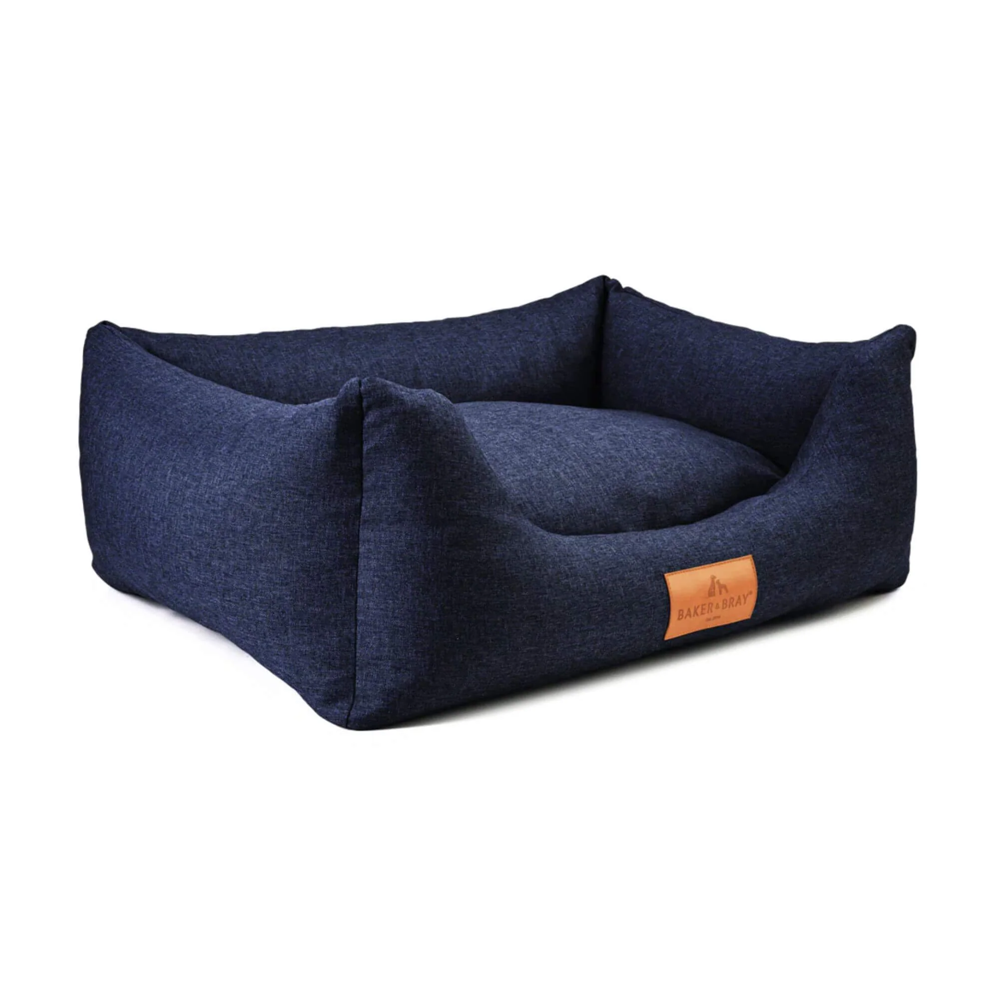 Baker & Bray Eco Luxe Orthopaedic Luxury Dog Bed - Navy Blue - Image 5