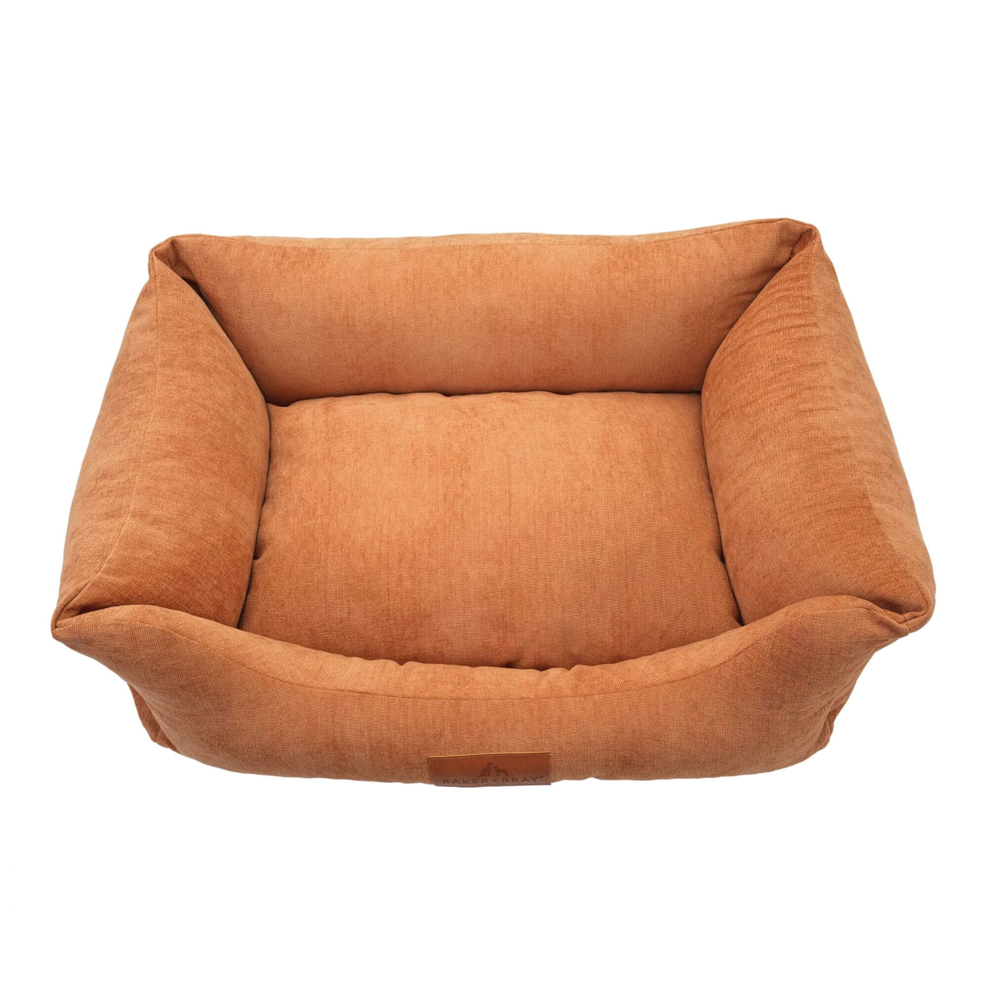 Baker & Bray Eco Luxe Orthopaedic Luxury Dog Bed - Peach Fuzz - Image 3