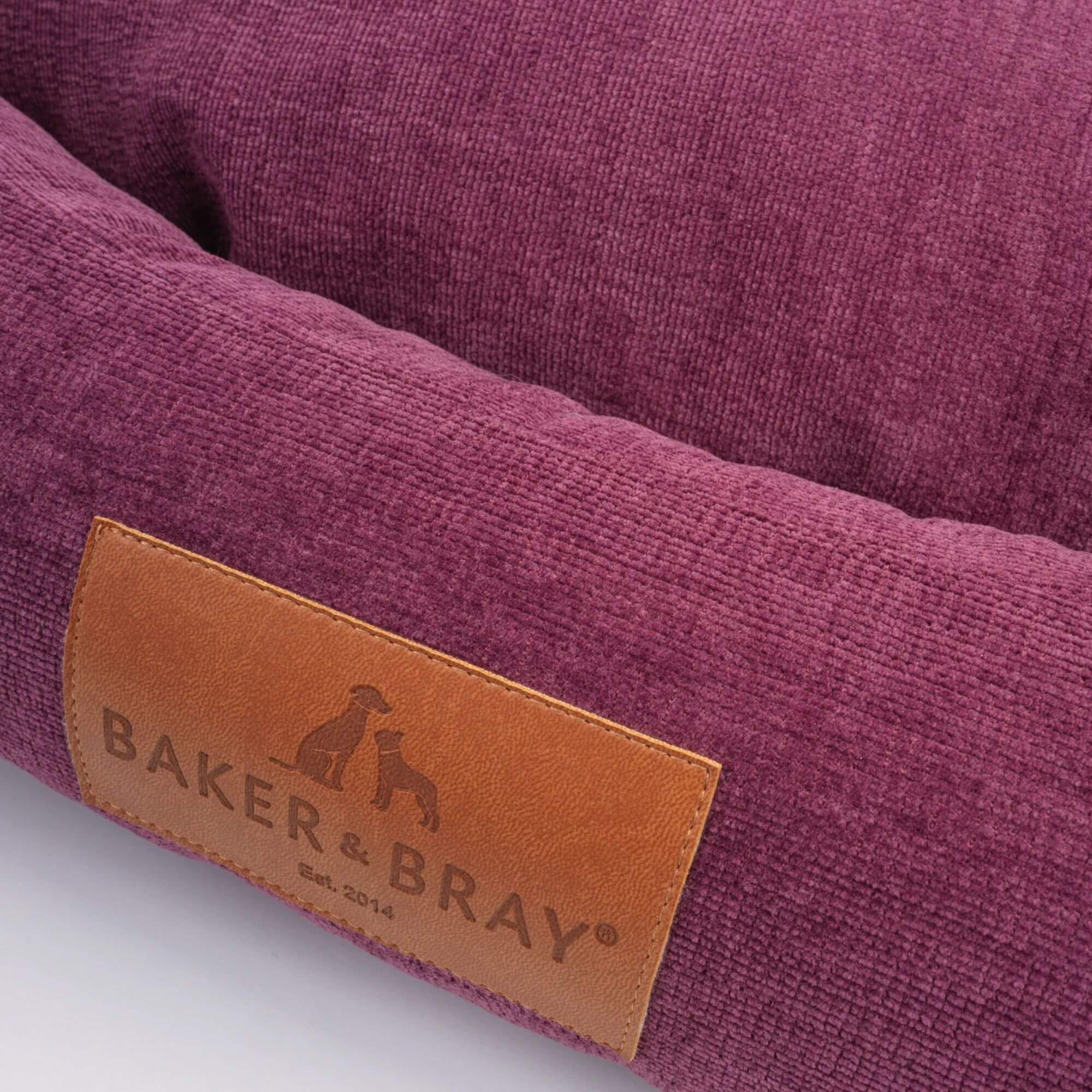 Baker & Bray Eco Luxe Orthopaedic Luxury Dog Bed - Rhubarb Red - Image 3