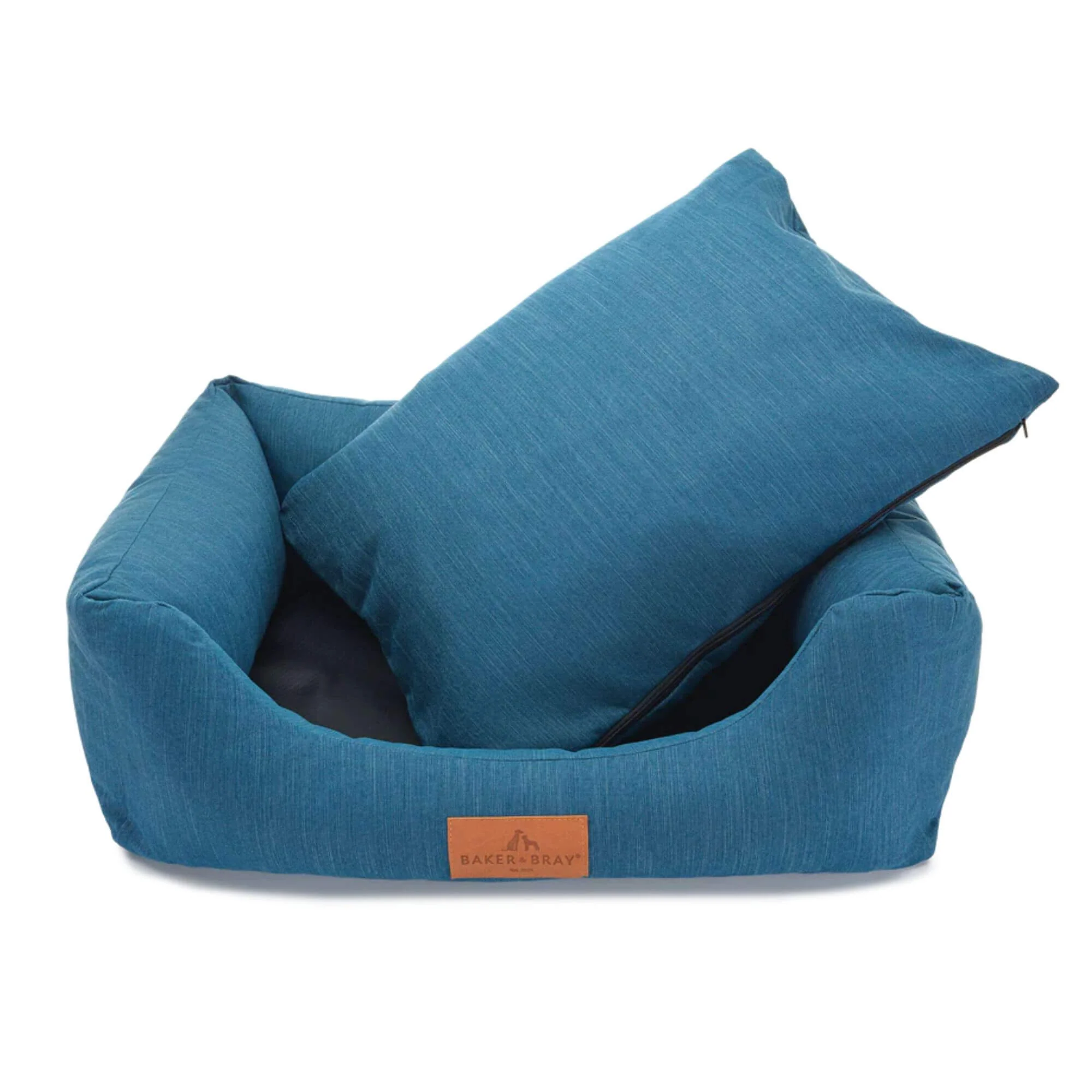 Baker & Bray Eco Luxe Orthopaedic Luxury Dog Bed - Teal - Image 3
