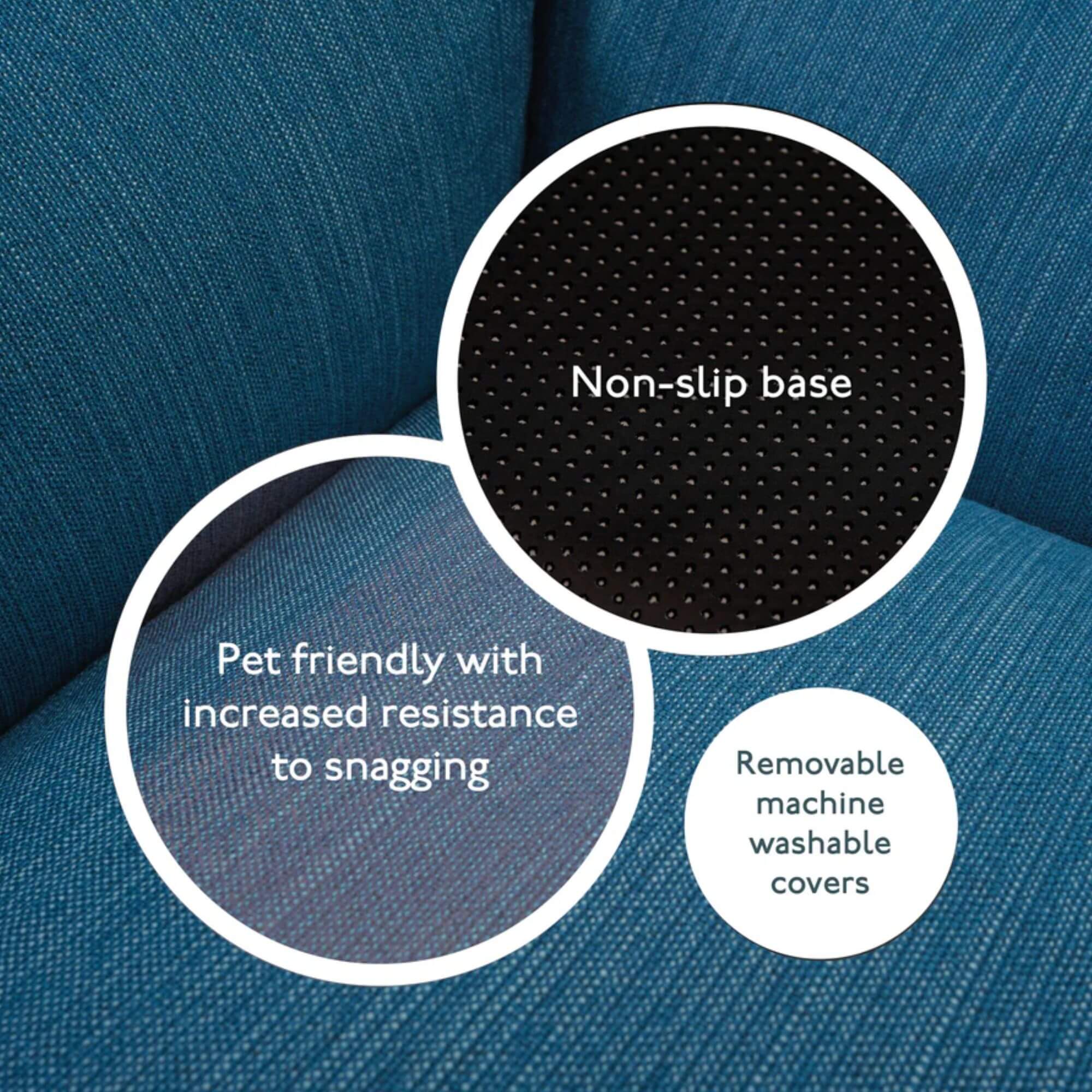Baker & Bray Eco Luxe Orthopaedic Luxury Dog Bed - Teal - Image 9
