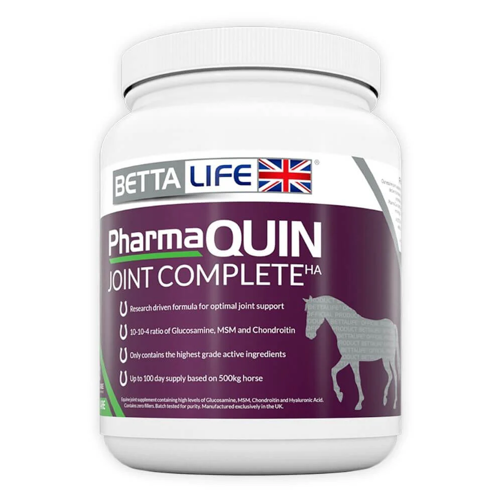 BETTAlife PharmaQuin Joint Complete HA Horse Supplement