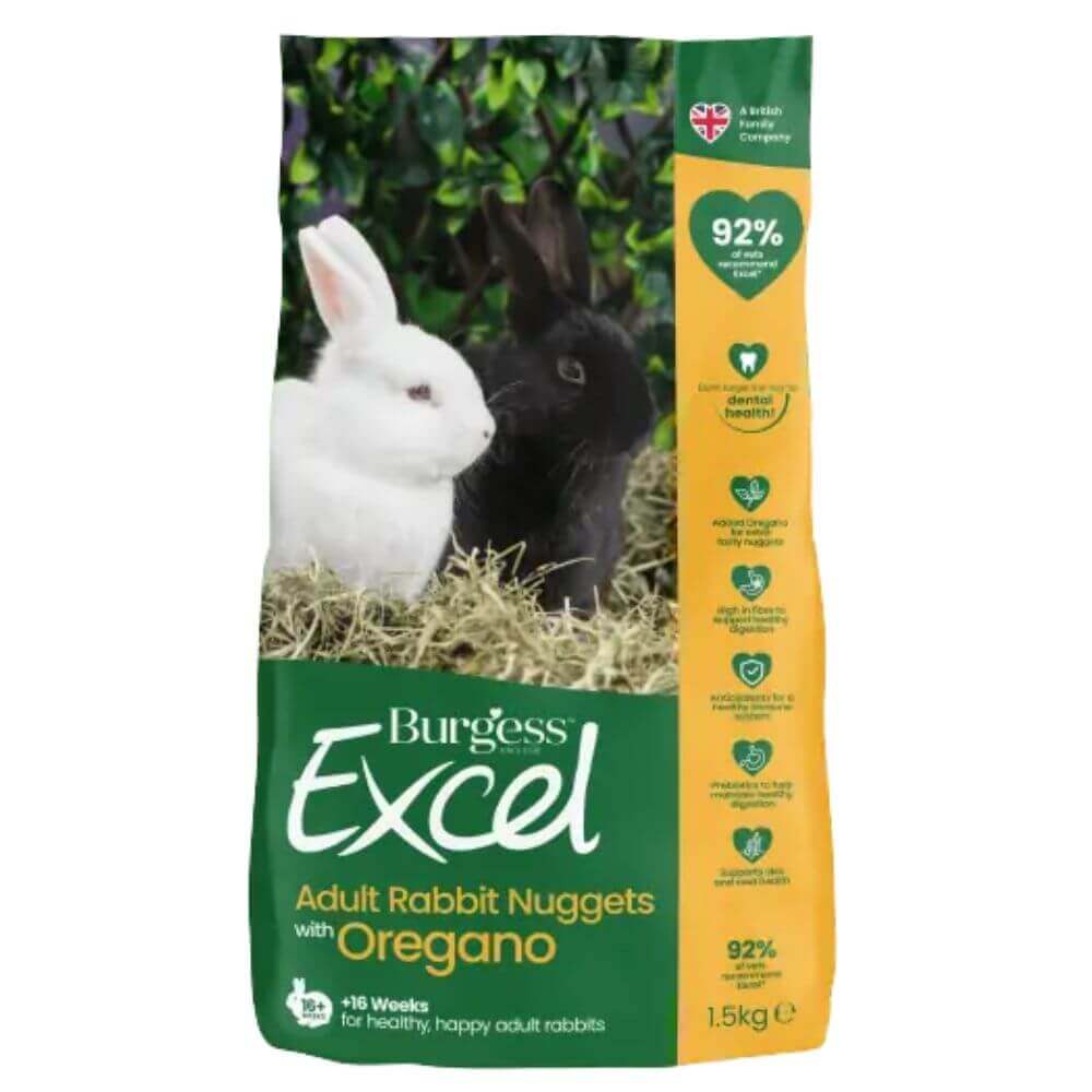 Burgess Excel Adult Rabbit Nuggets with Oregano 4 x 1.5kg - Image 3