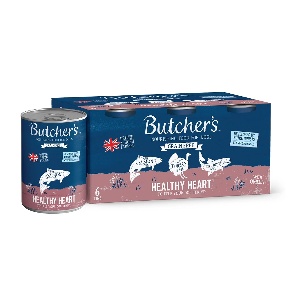 Butcher's Grain Free Healthy Heart Tins 24 x 390g