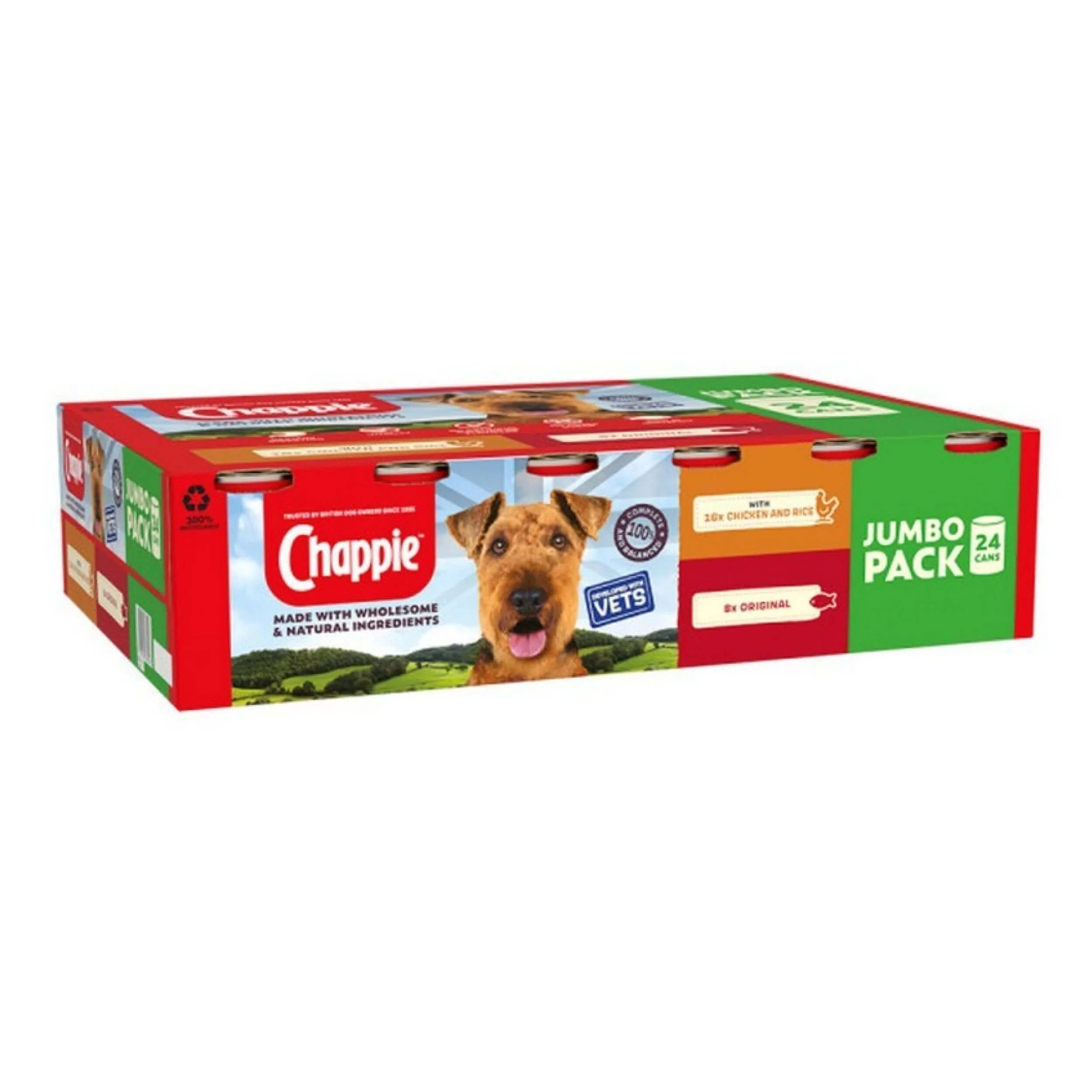 Chappie Tins Favourites Wet Dog Food 412g x 24