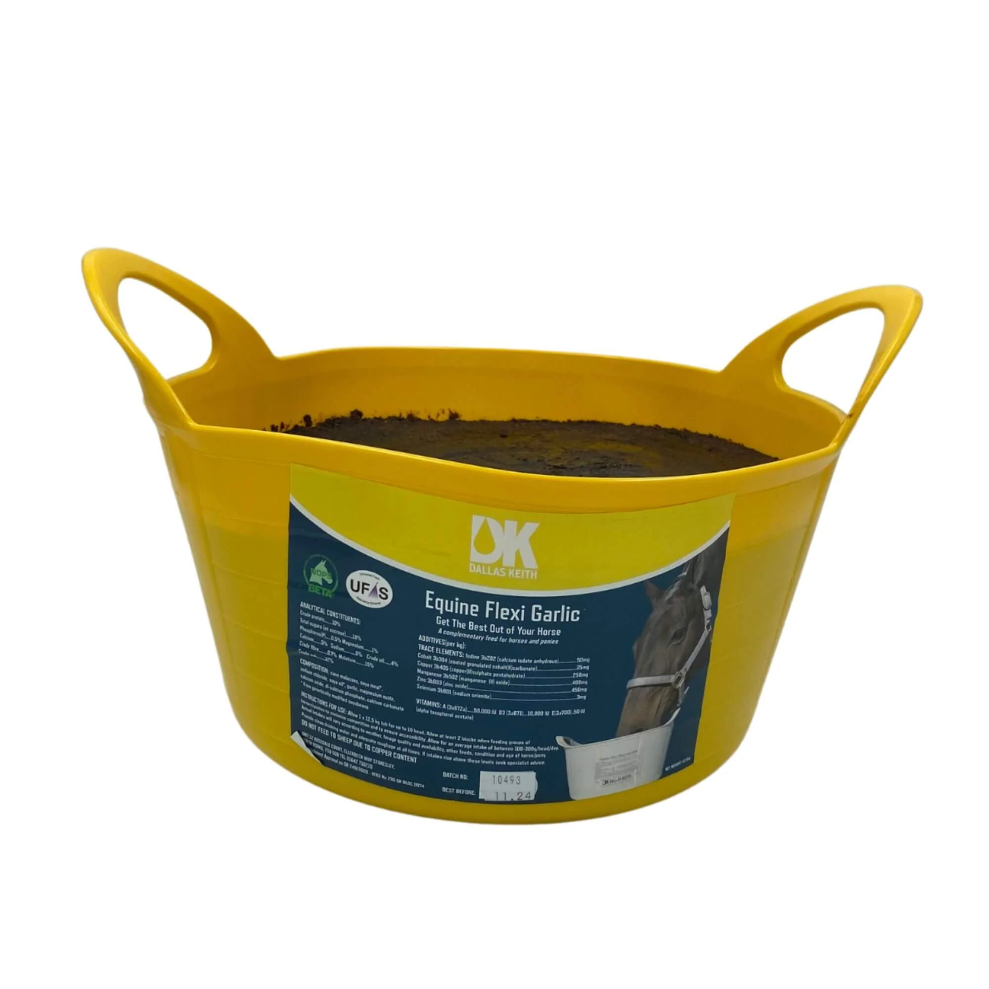Dallas Keith Equine Flexi Tub Garlic Horse Lick 12.5kg - Image 3