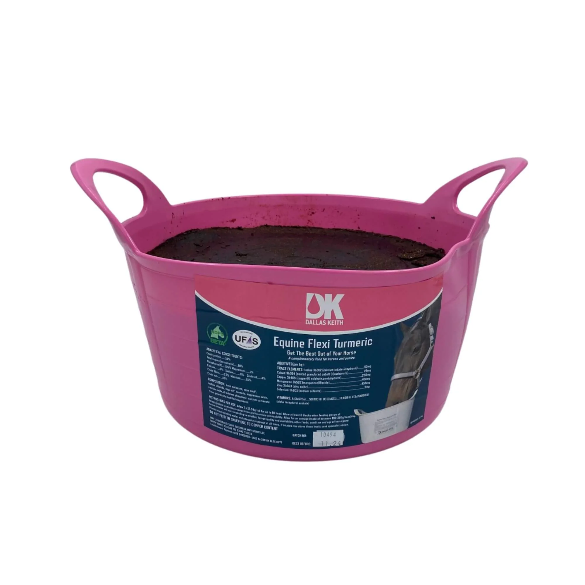 Dallas Keith Equine Flexi Tub Turmeric Horse Lick 12.5kg - Image 3