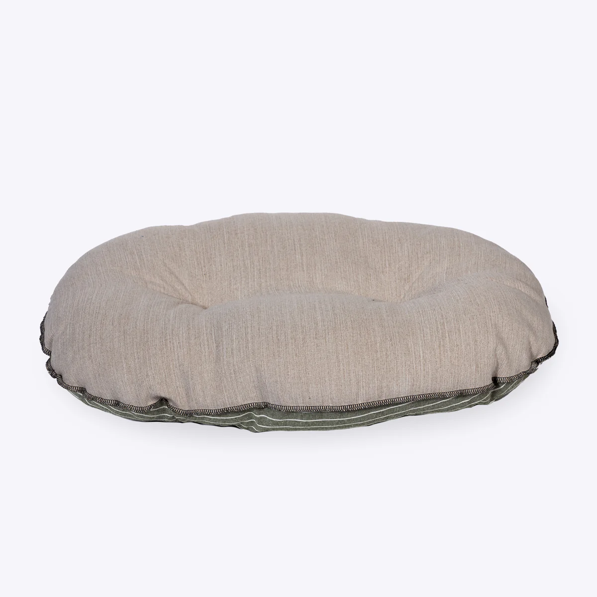 Danish Design Rustic Stripes Sage Quilted Mattress Dog Bed - Image 3
