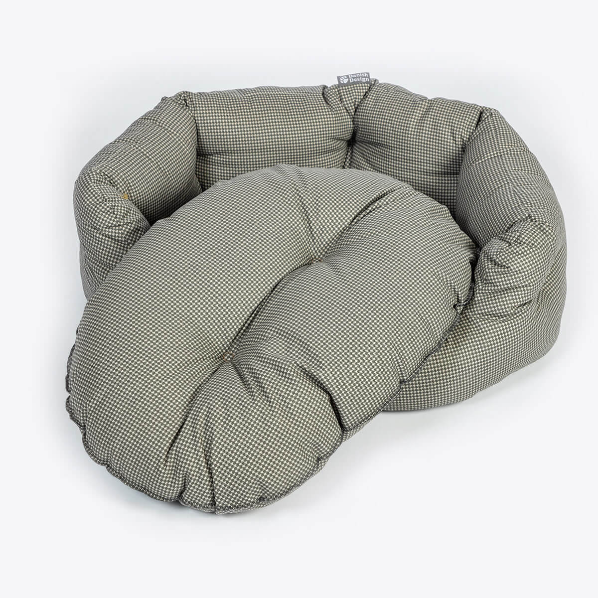 Danish Design Vintage Dogstooth Deluxe Slumber Dog Bed - Image 2