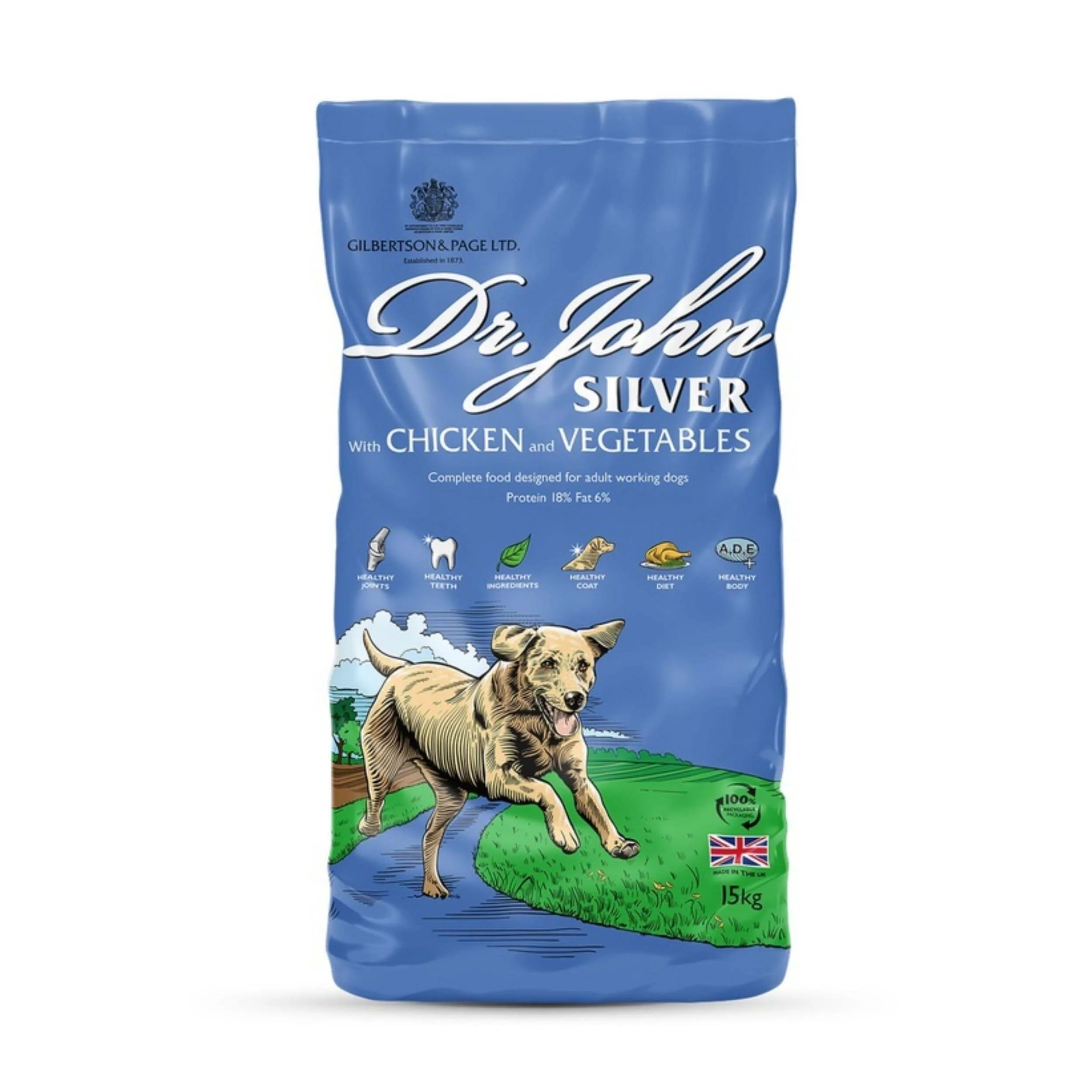 Dr John Adult Silver Working Dog Food 15kg