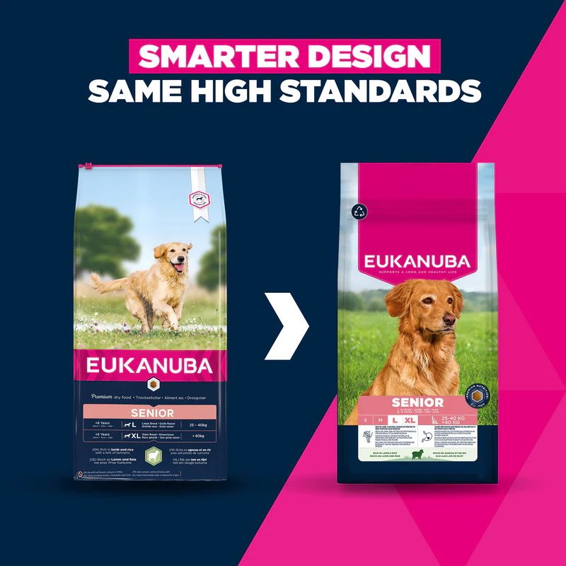 Eukanuba Senior Large Breed Dry Dog Food Lamb & Rice 12kg - Image 4