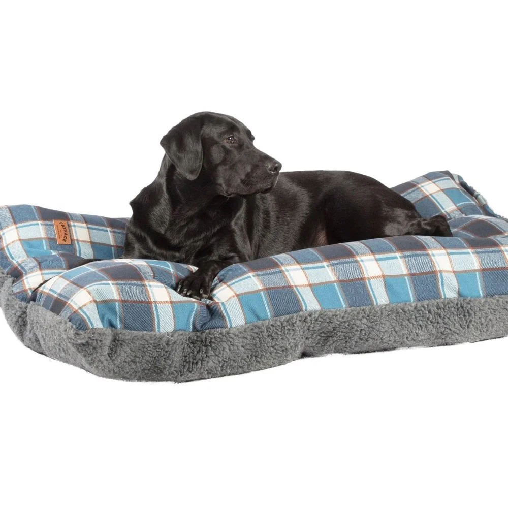 FatFace Fleece Check Deep Duvet Dog Bed - Spare Cover - Image 3