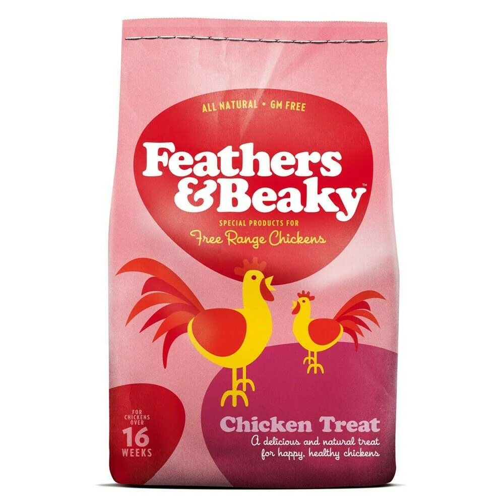 Feathers & Beaky Chicken Treats - Mixed Corn with added Oyster Grit 5kg