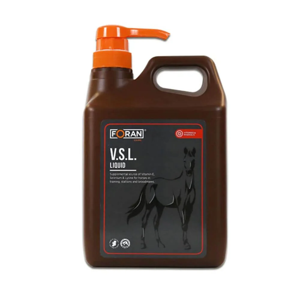 Foran V.S.L (Vitamin-E Selenium Lysine) Horse Supplement 5L