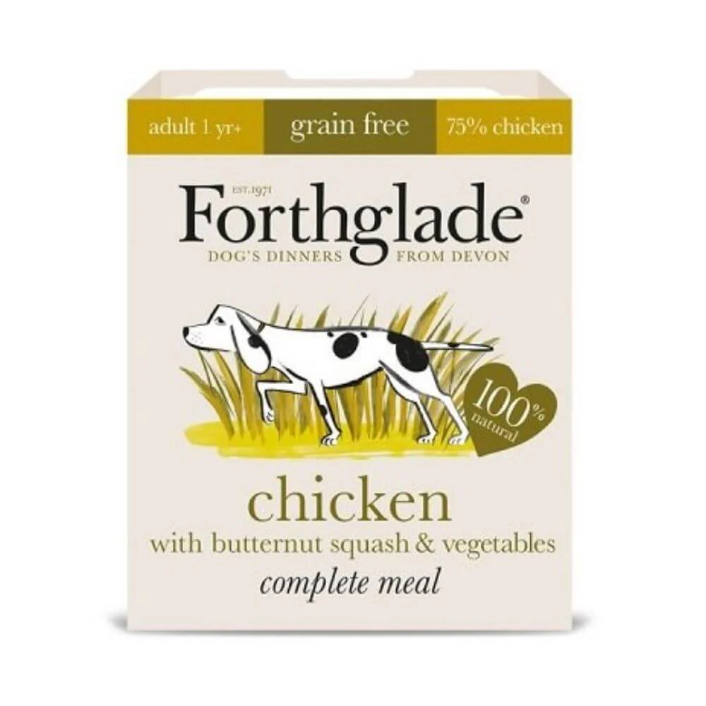 Forthglade Complete Grain Free Chicken Adult Dog Food 18 x 395g