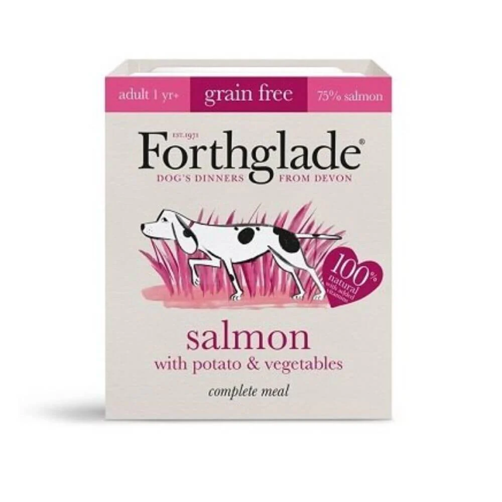 Forthglade Complete Grain Free Salmon Adult Dog Food 18 x 395g