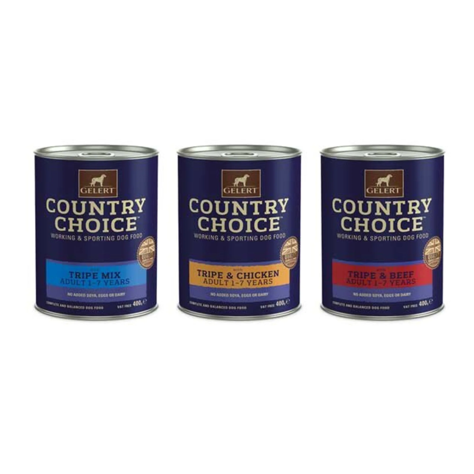 Gelert Country Choice Adult Dog Tripe Variety Dog Food 12 x 400g