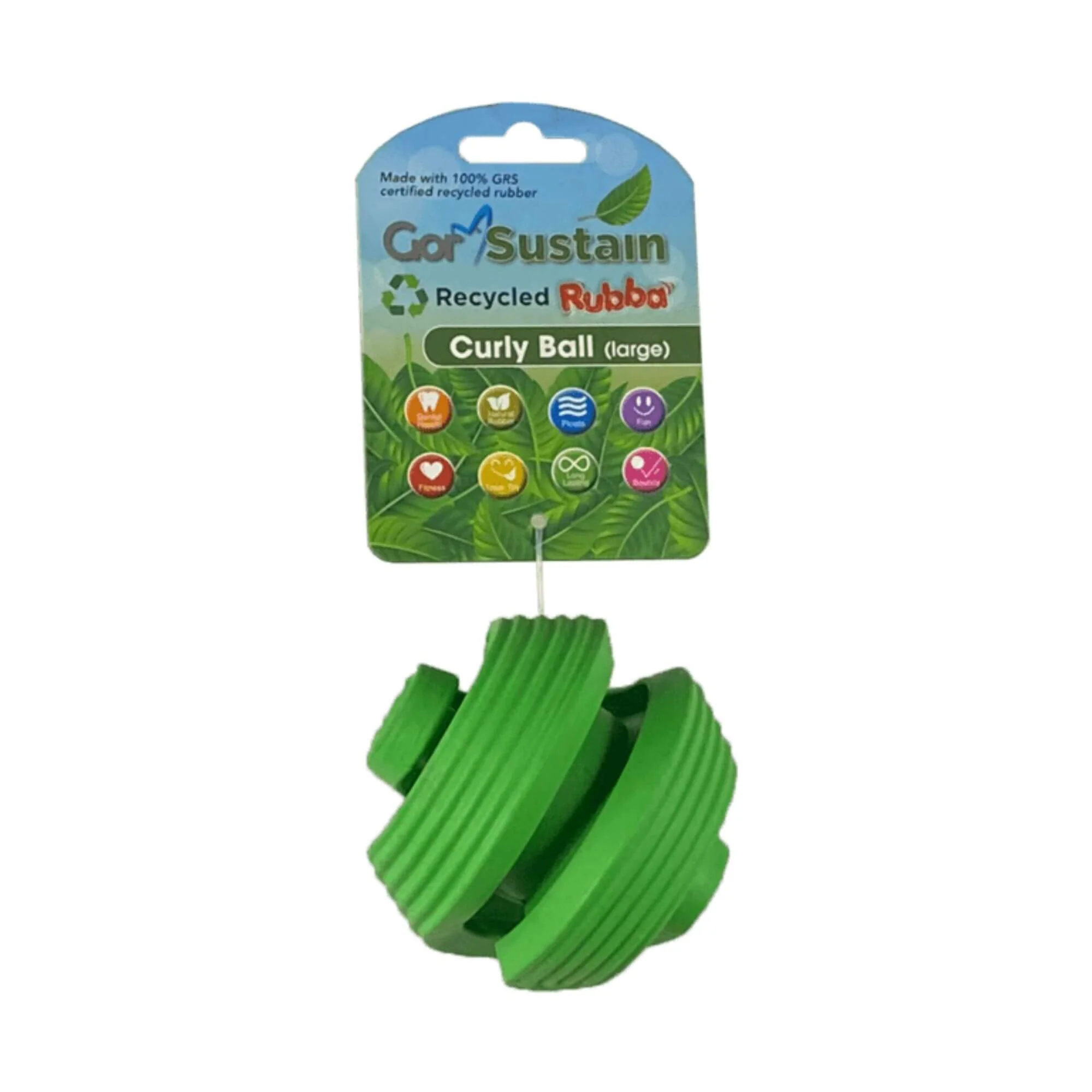 Gor Sustain Curly Ball Dog Toy - Image 2