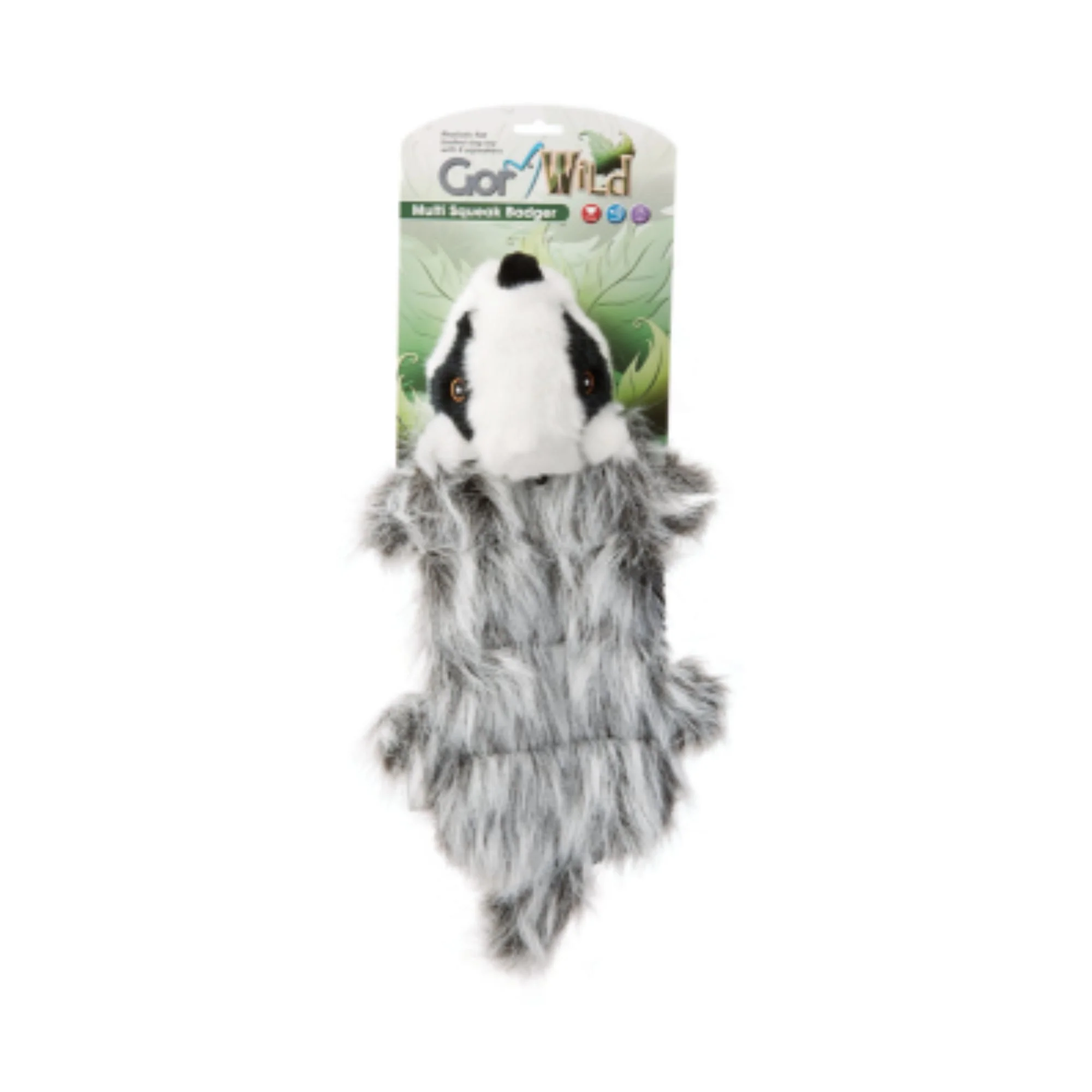 Gor Wild Multi-Squeak Badger Dog Toy 30cm