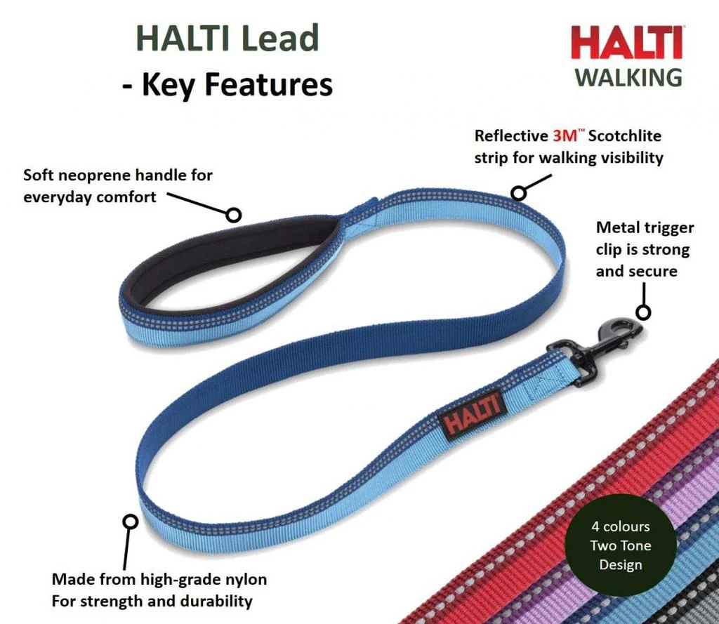HALTI Premium Reflective 3M Design Dog Lead - Image 5