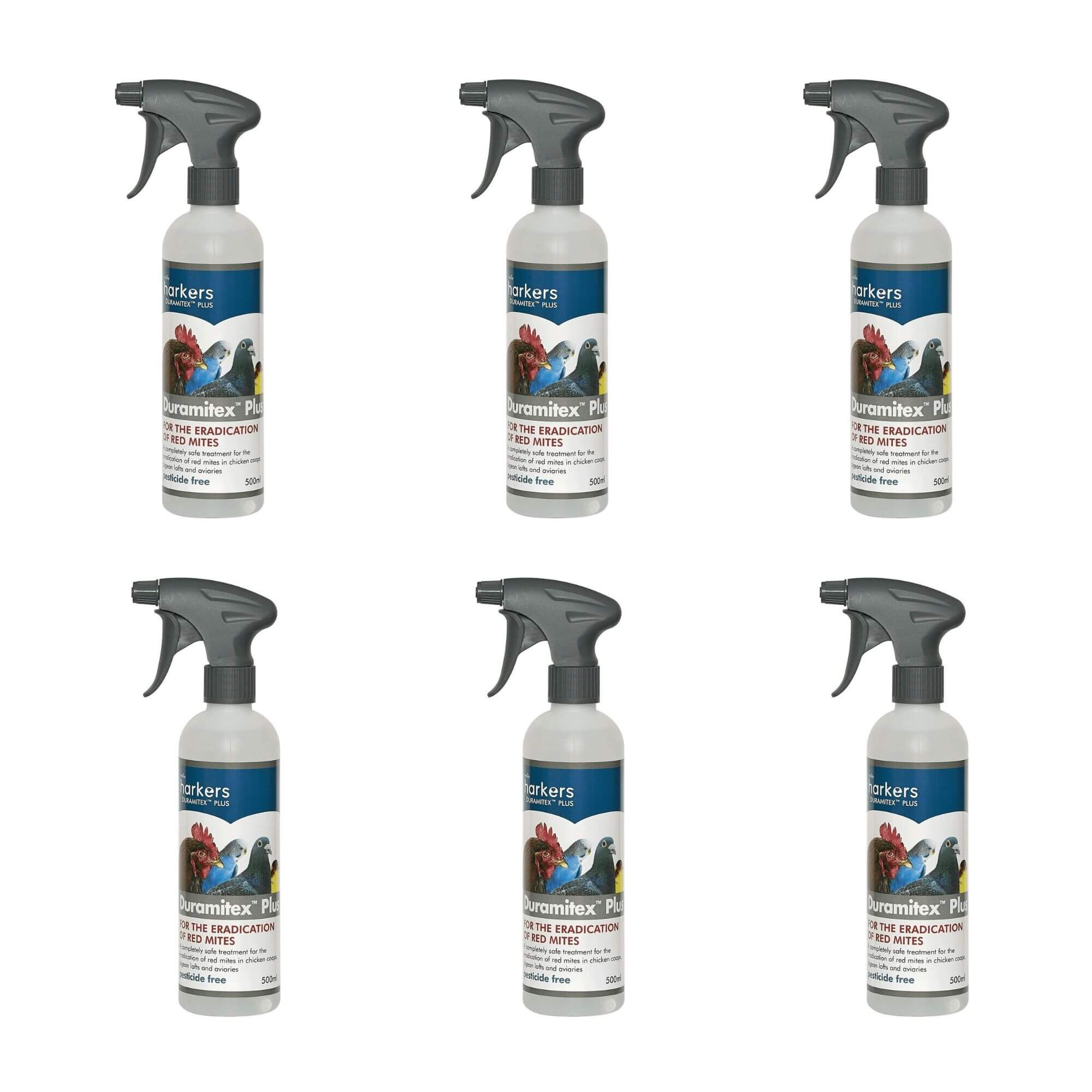 Harkers Duramitex Plus Clear Red Mite in Pigeon Lofts 500ml x 6
