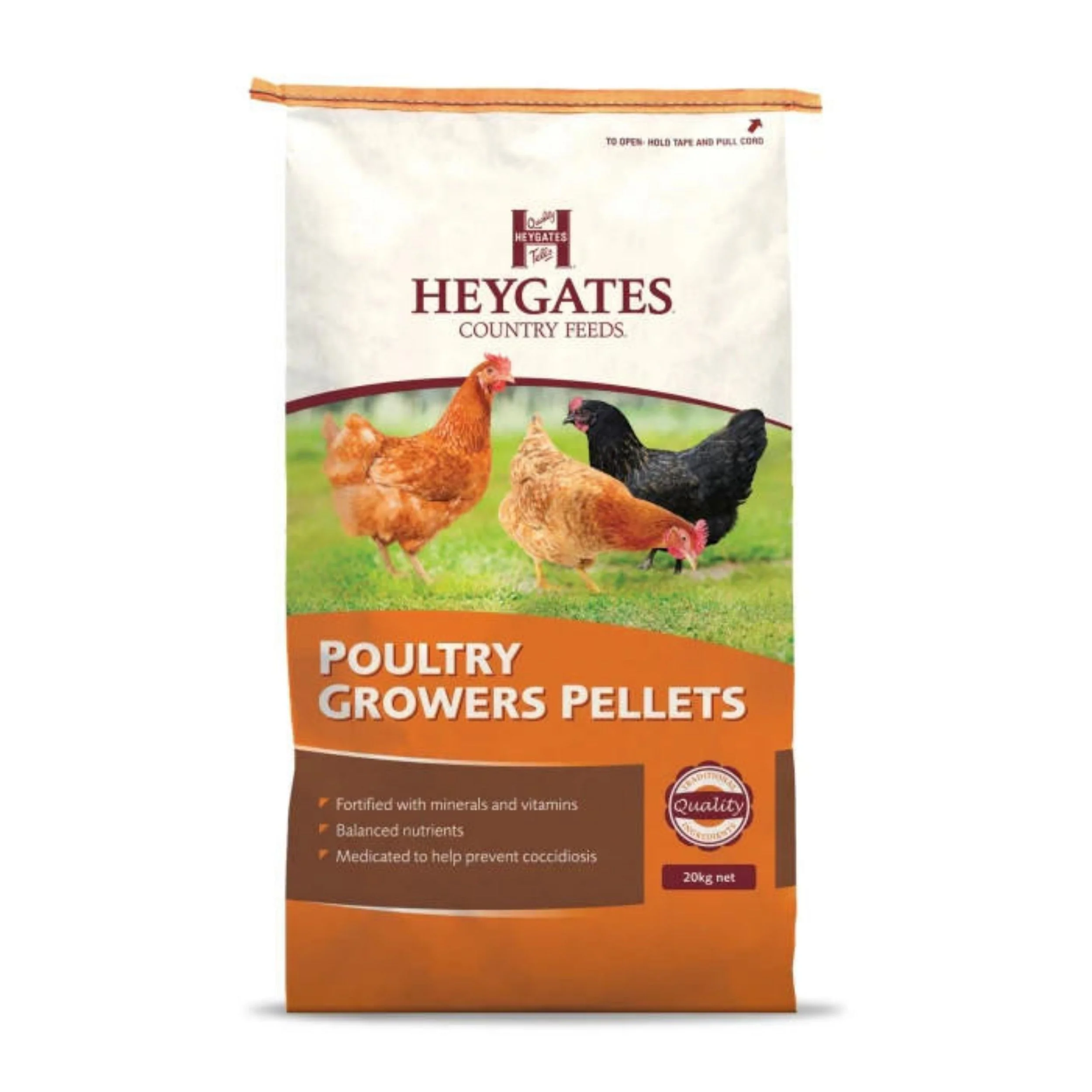 Heygates Poultry Grower Pellets with Coccidiostat 20kg