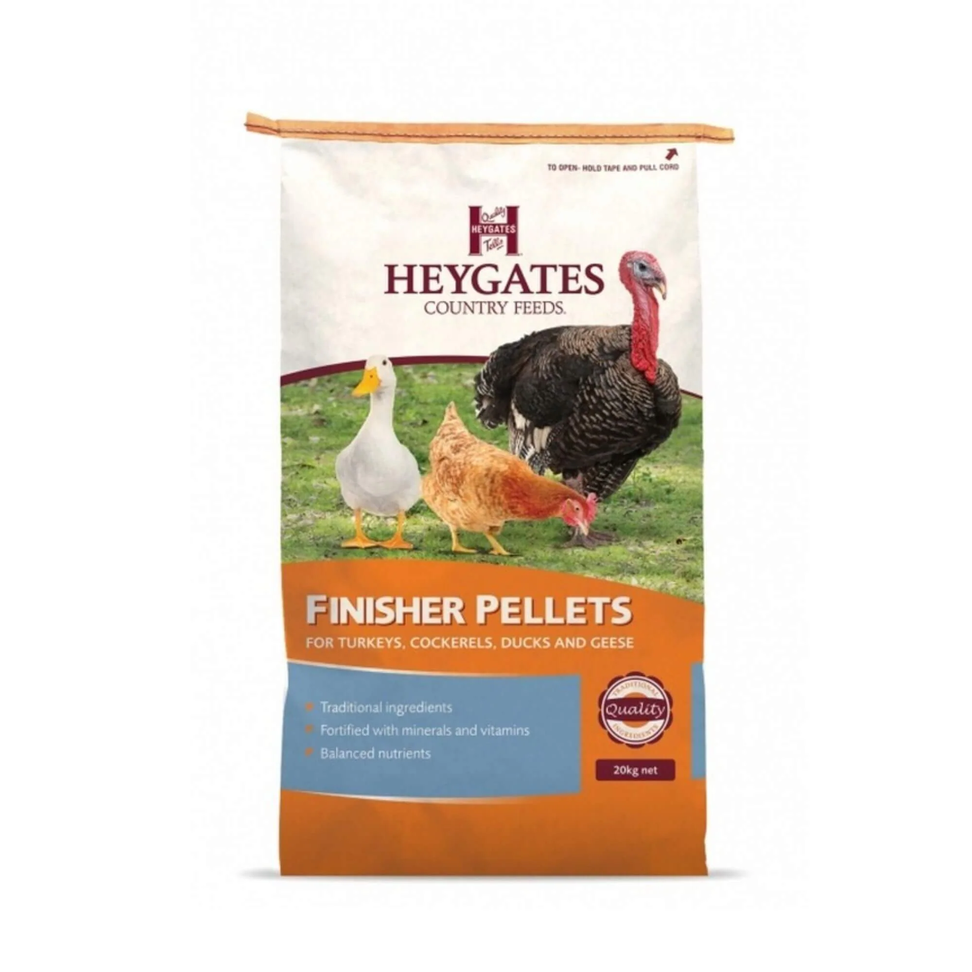 Heygates Turkey/Poultry Finisher Pellets 20kg