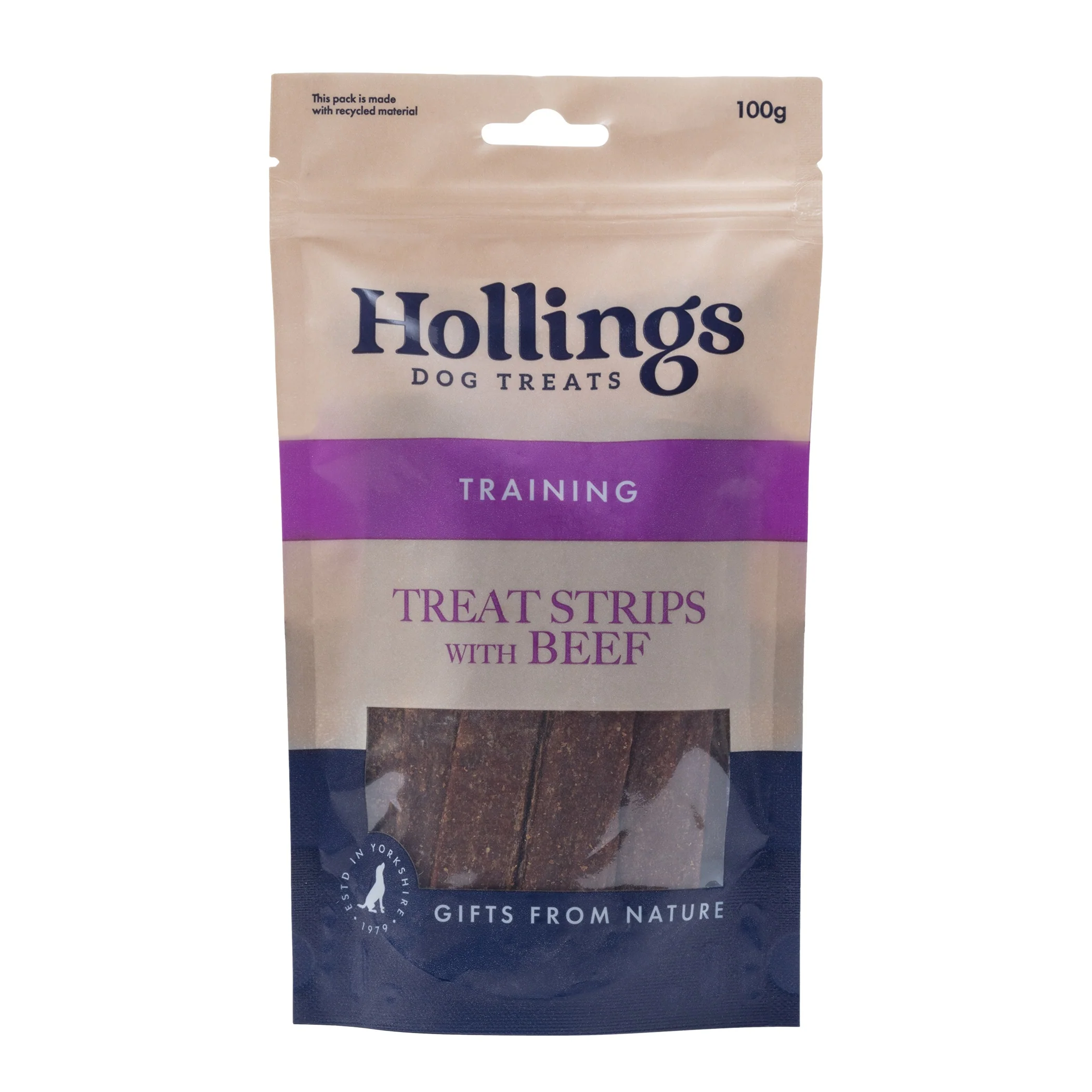 Hollings 100% Meat Treat Beef 100g x 12 Packs - Image 2