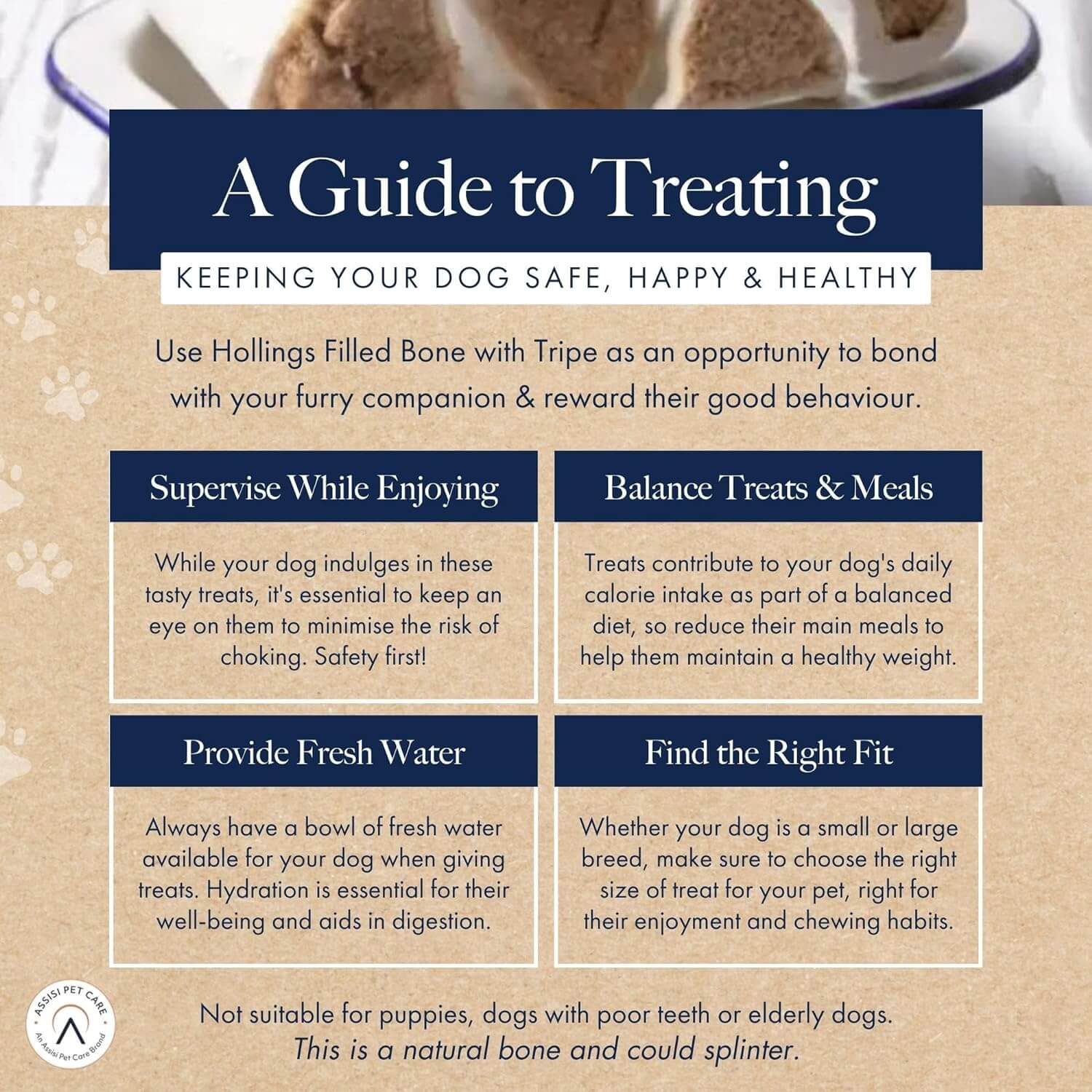 Hollings Filled Bone Venison Natural Dog Treat x 20 - Image 3