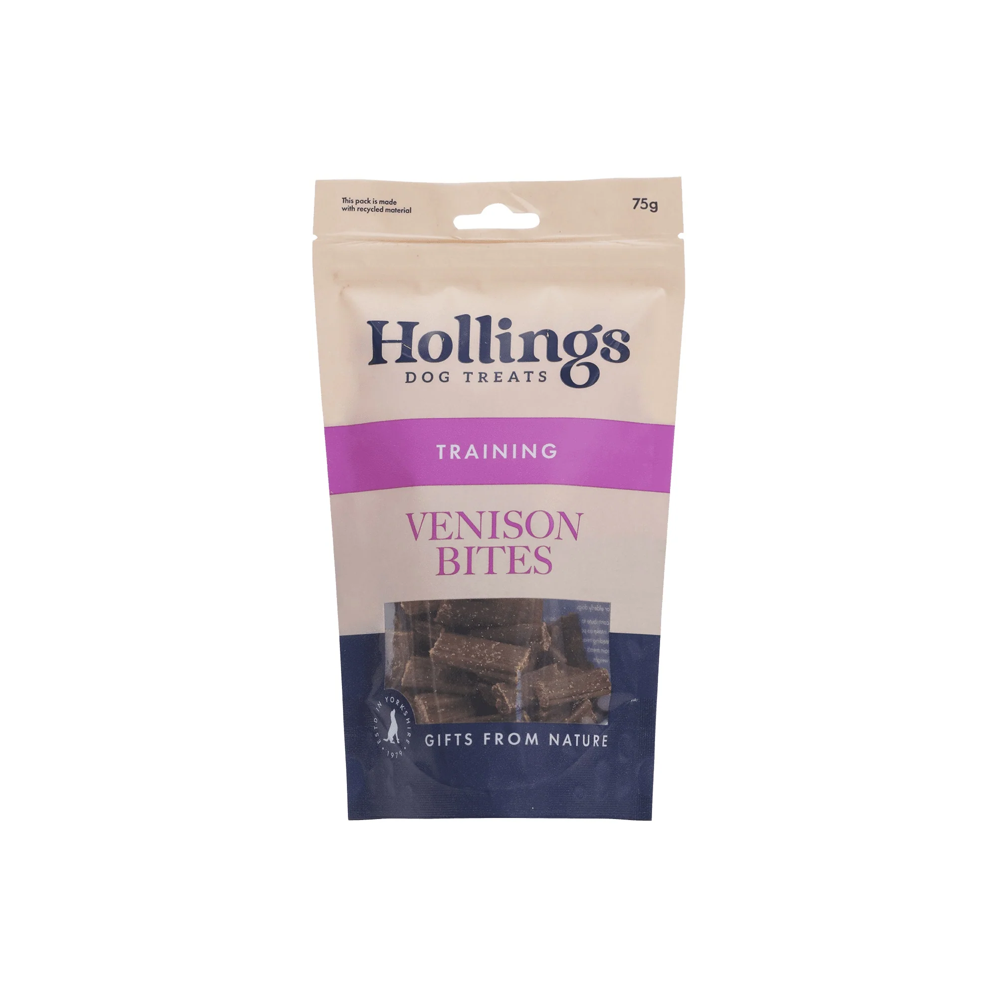 Hollings Training Treat Venison 75g x 10 Packs - Image 2