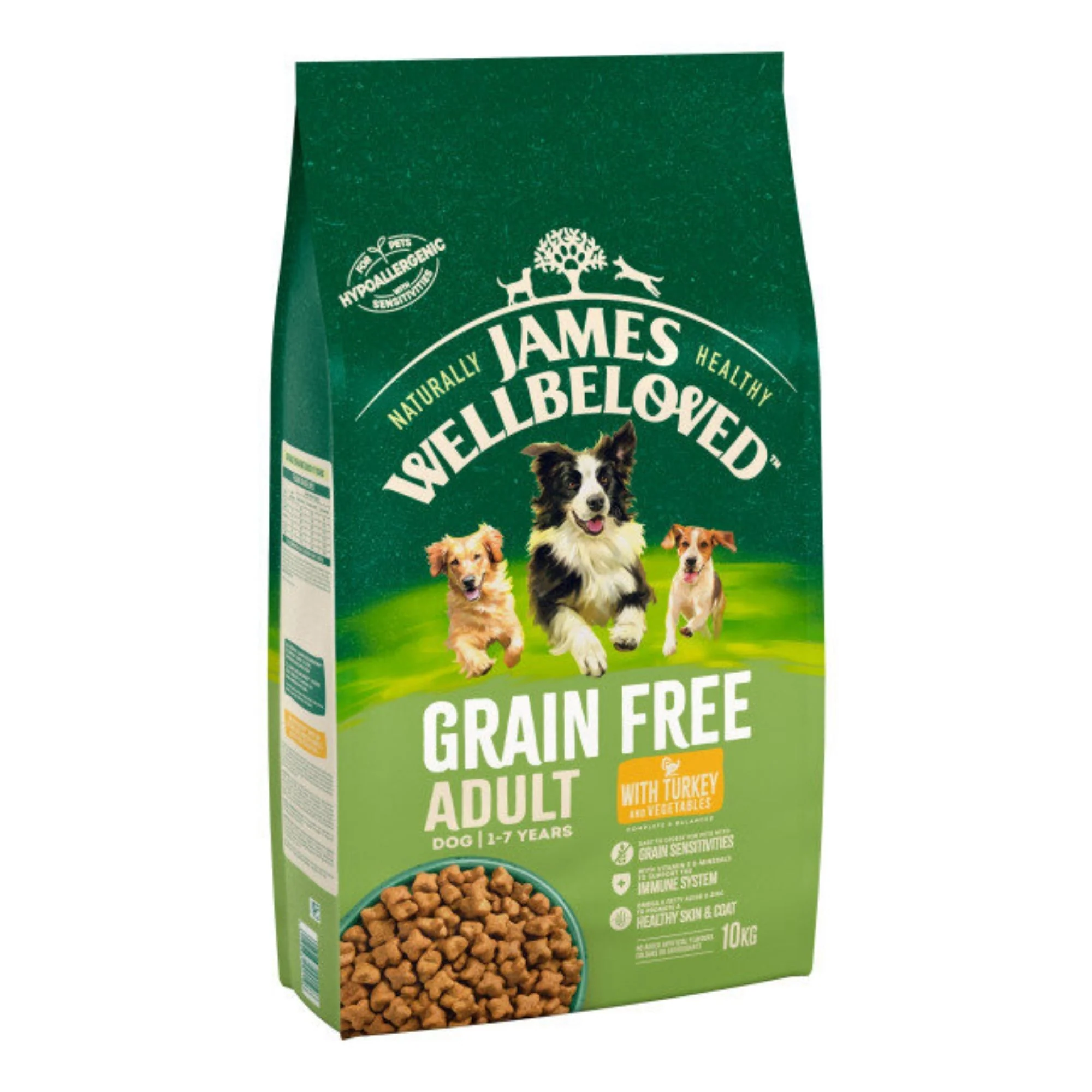 James Wellbeloved Adult Grain Free Turkey & Vegetable 10kg