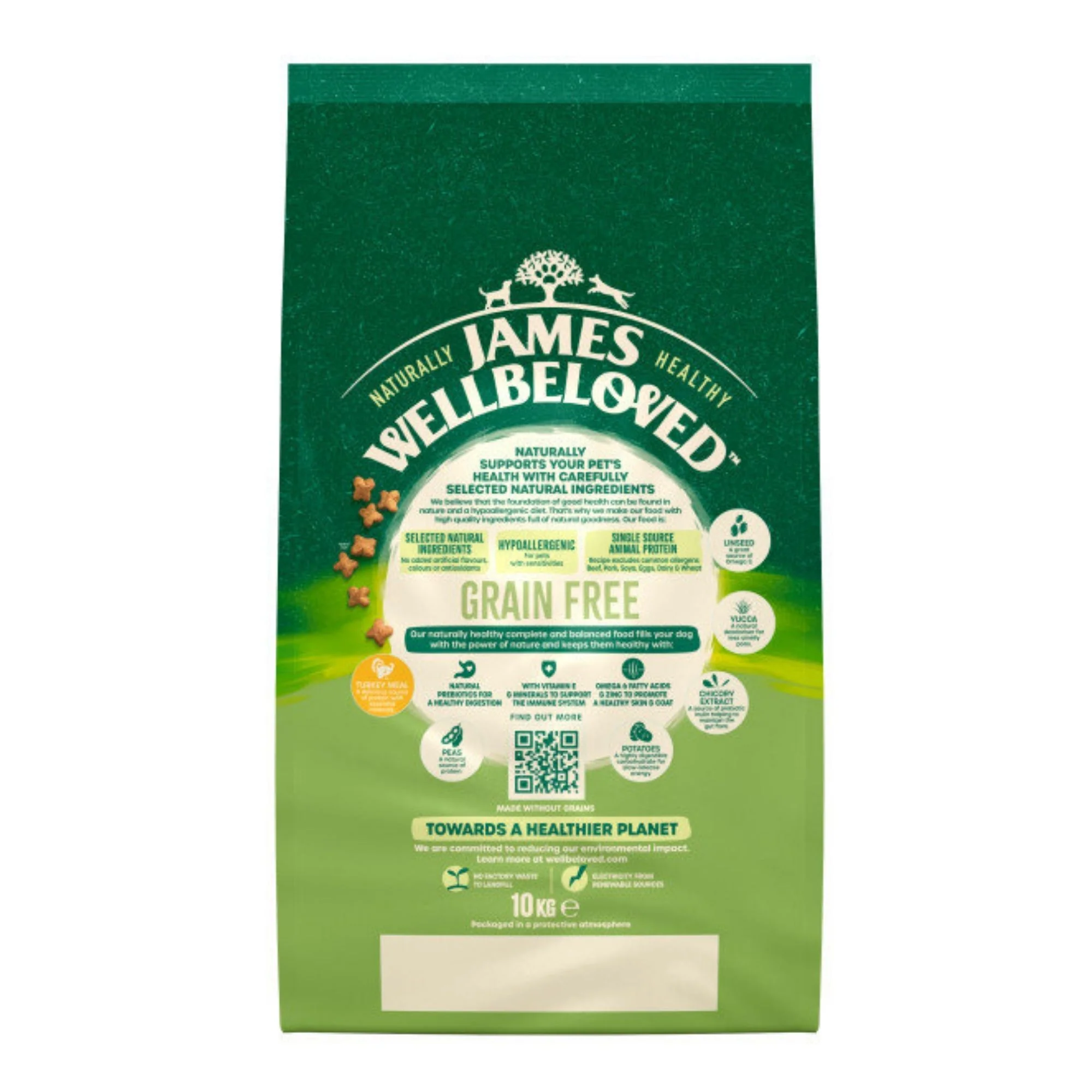James Wellbeloved Adult Grain Free Turkey & Vegetable 10kg - Image 3