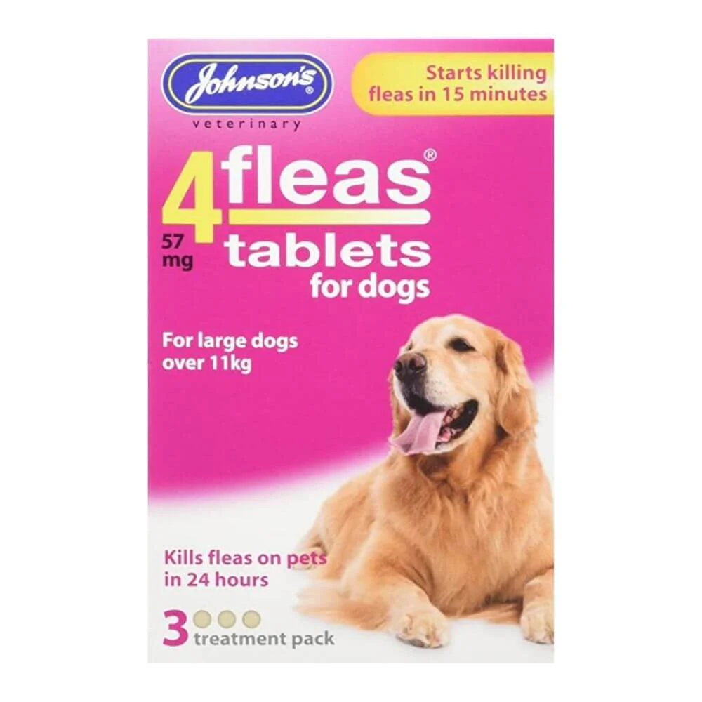 Johnsons 4Fleas for Large Dogs 3 x 6 Tablets - Image 2