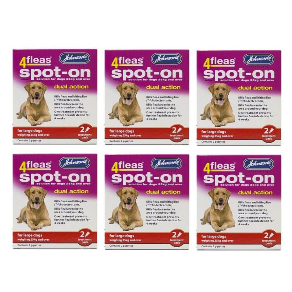 Johnsons 4Fleas Spot On Dual Action Dogs 2 x 6 Treatments - Image 7