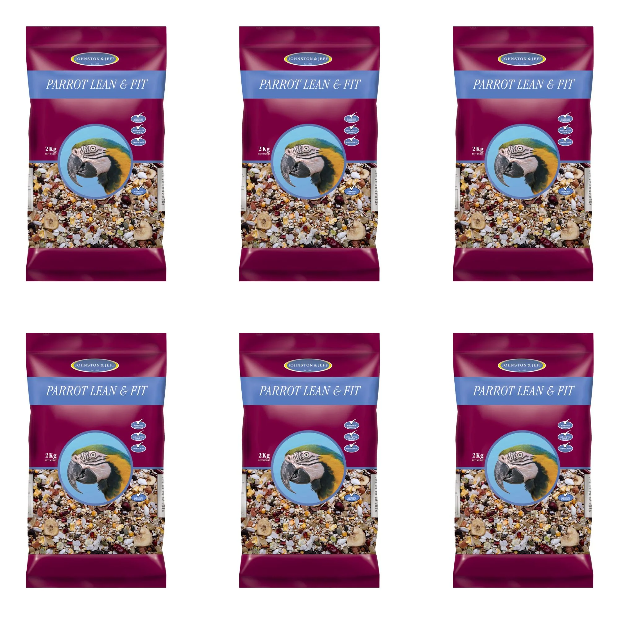 Johnston & Jeff Parrot Lean & Fit 6 x 2kg