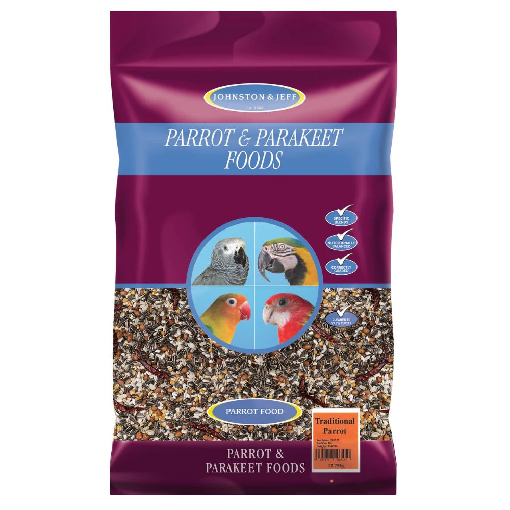 Johnston & Jeff Premium Fruity Parakeet Feed 12.5kg