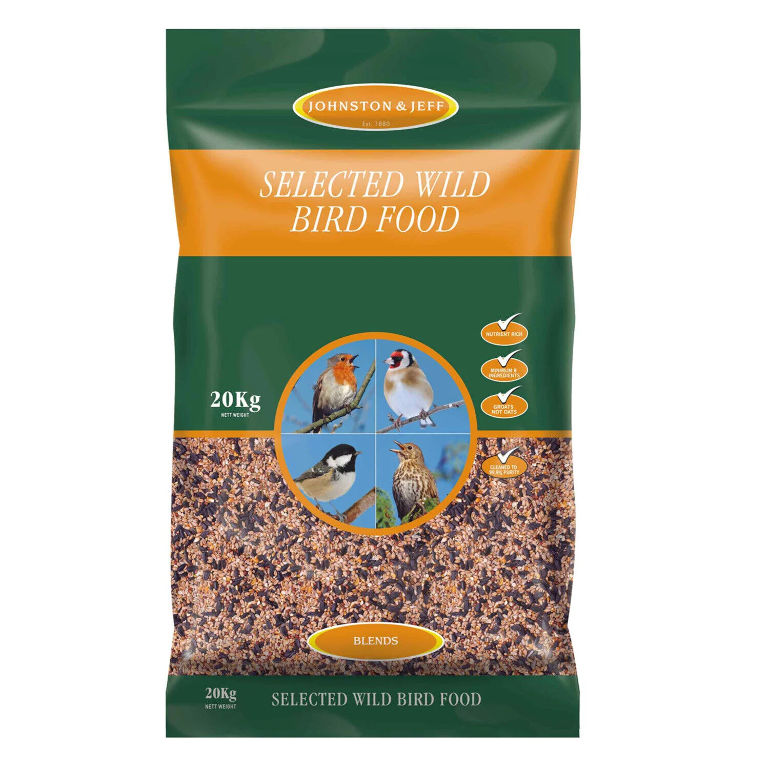 Johnston & Jeff Wild Bird Food 20kg