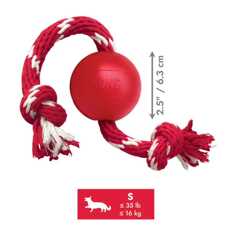 KONG Ball with Rope - Image 4