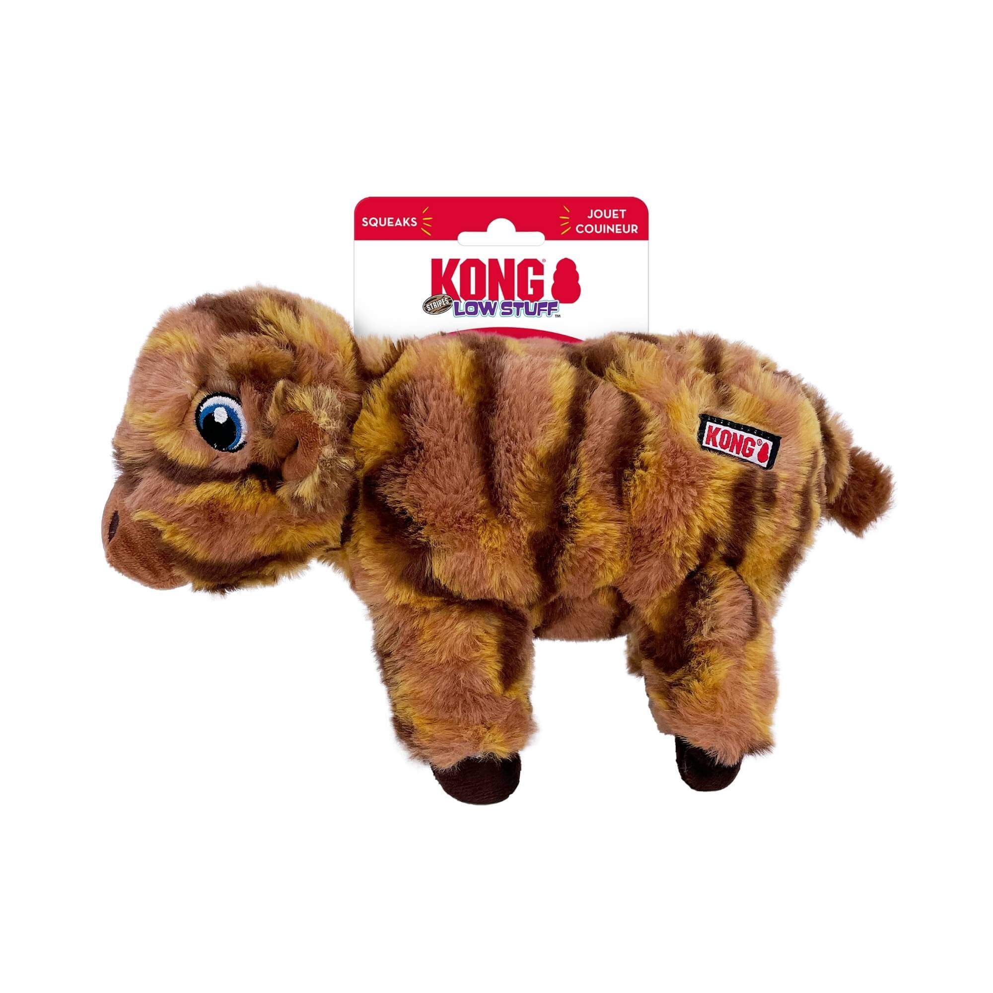 KONG Low Stuff Stripes Cow