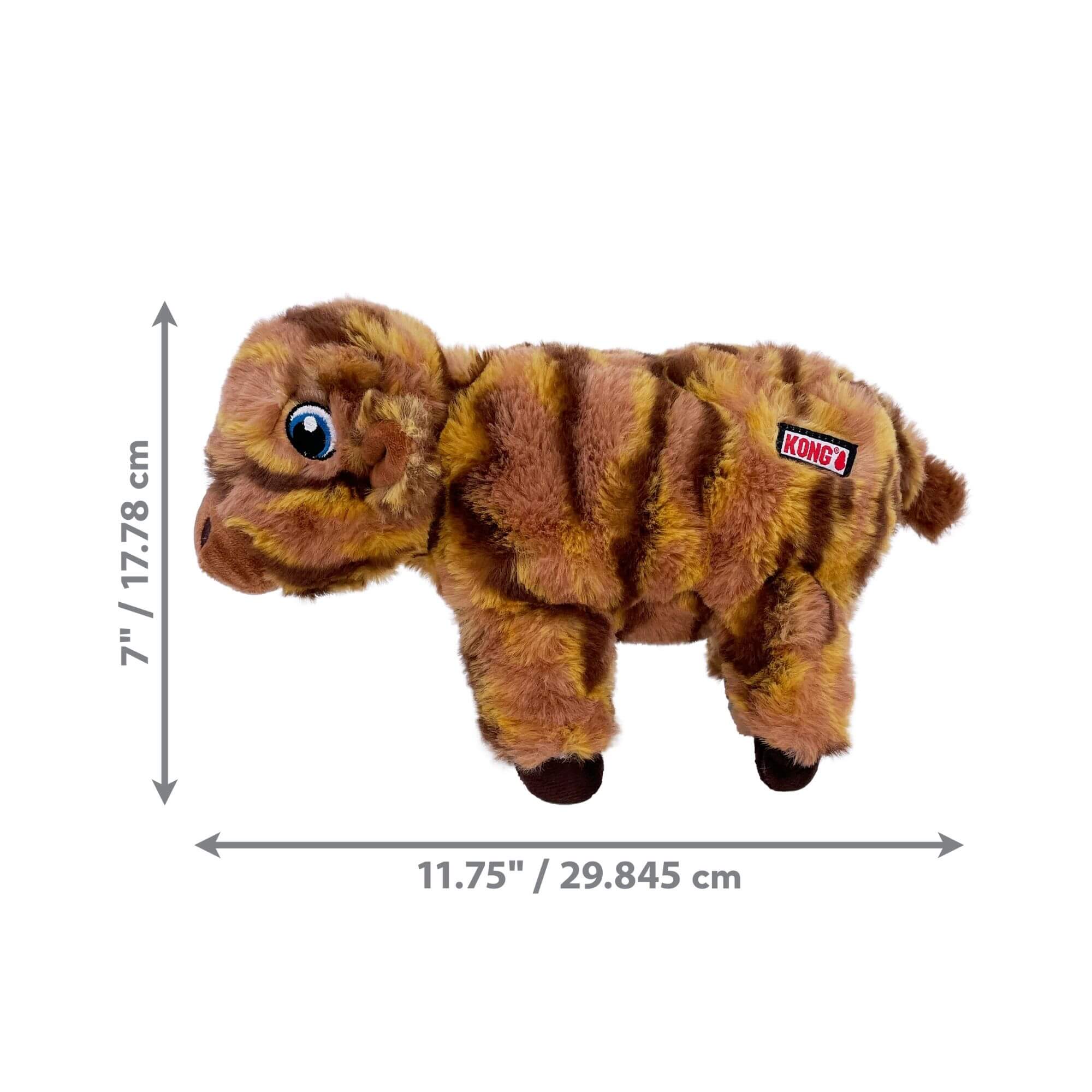 KONG Low Stuff Stripes Cow - Image 2