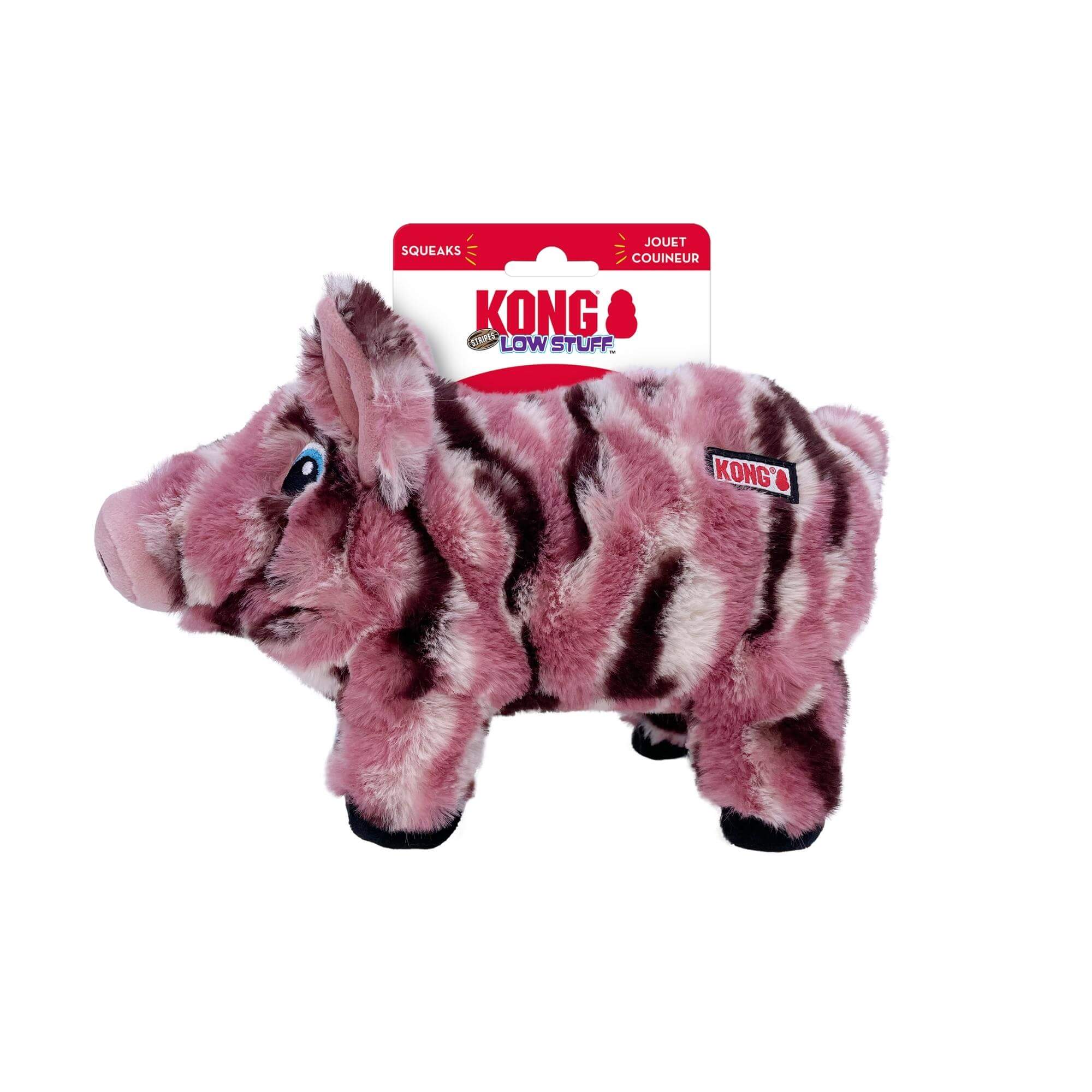 KONG Low Stuff Stripes Pig