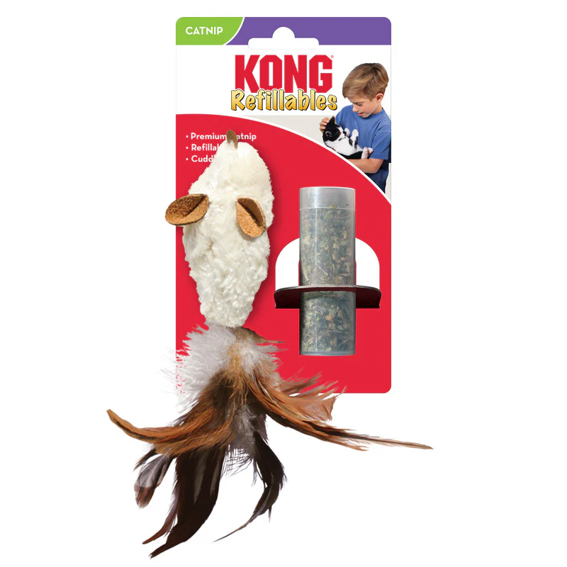 KONG Refillables Feather Mouse