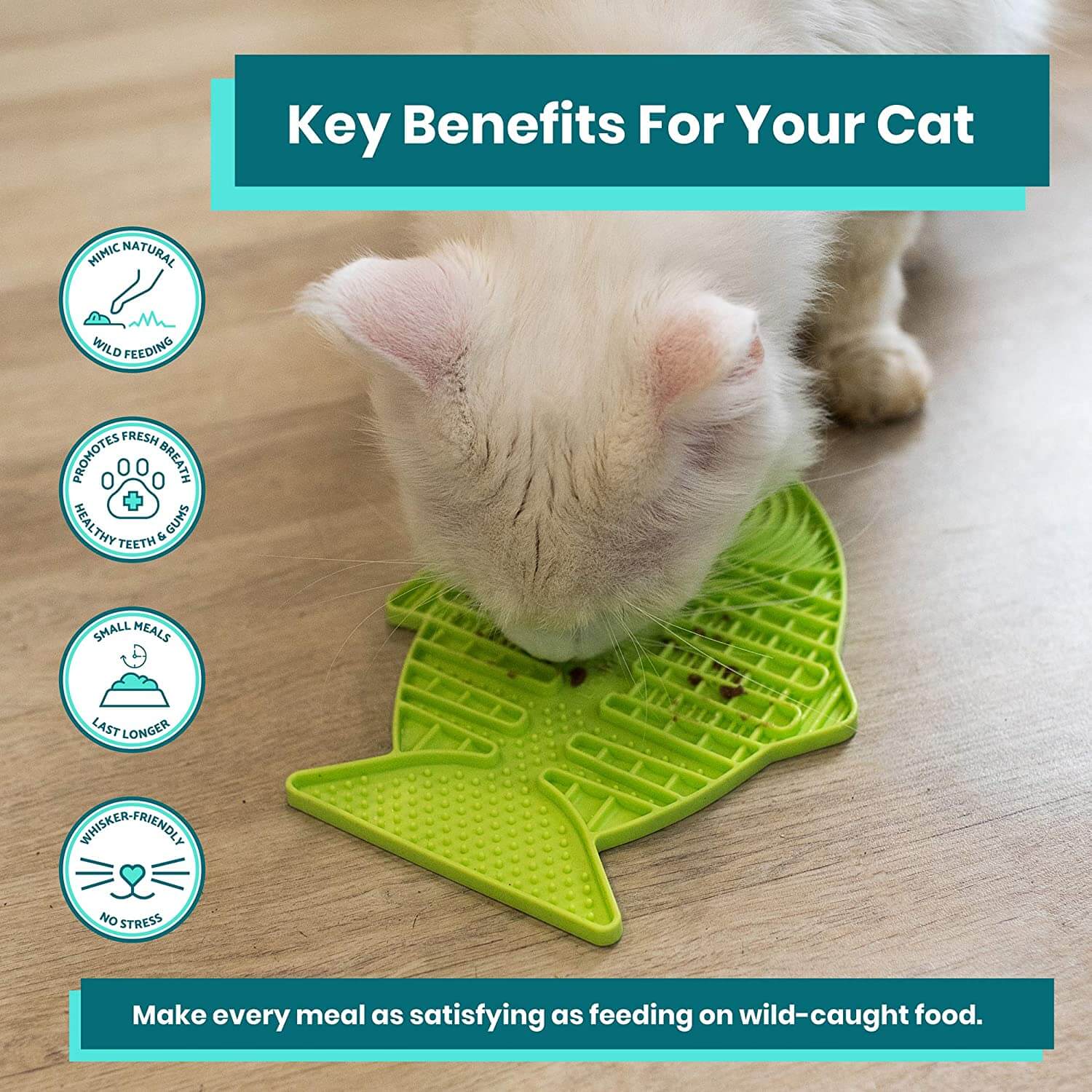 LickiMat Casper Slow Feeder Mat for Cats - Image 3